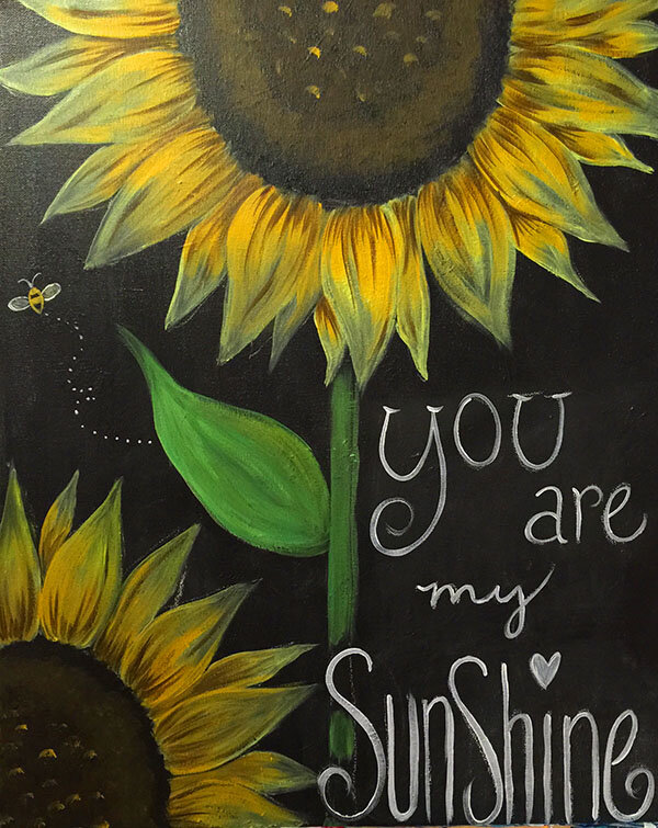 You Are My Sunshine Panda With Sunflower Motivational Water 