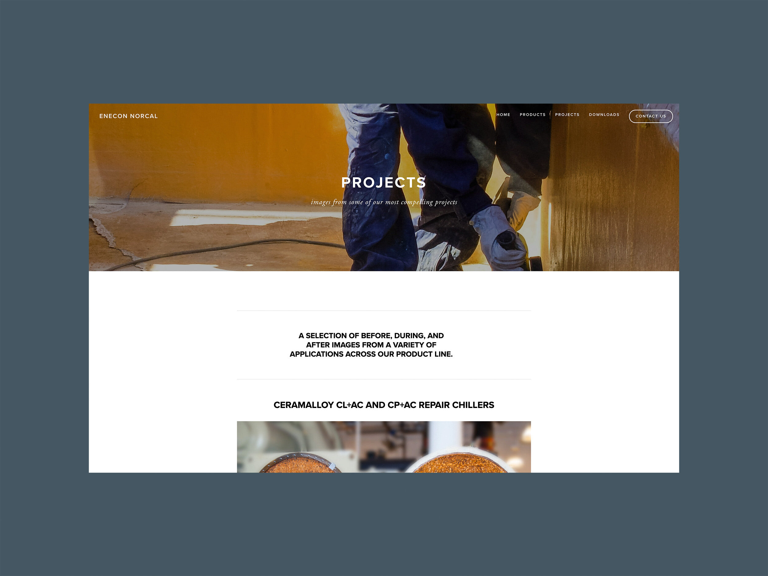 ENECON NorCal Website Projects Gallery Design