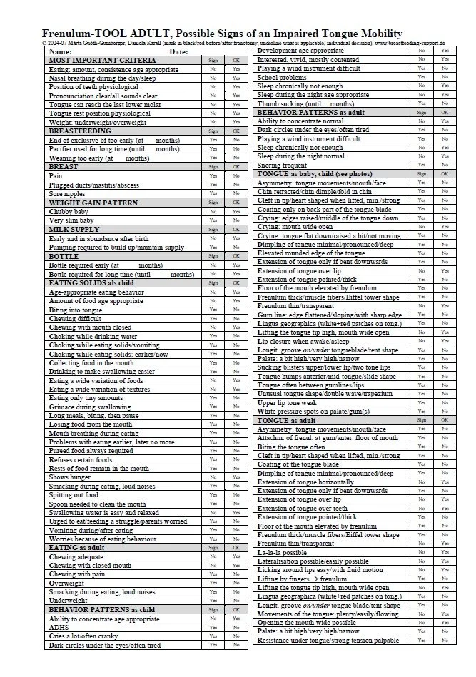 Frenulum-TOOL ADULTS, Márta Guóth-Gumberger, Daniela Karall