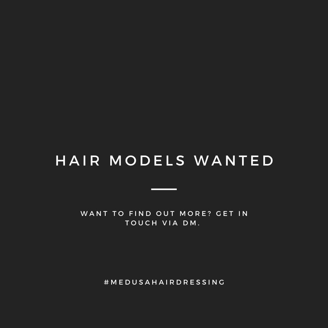 🖤 HAIR MODELS WANTED 🖤
We are looking for hair models for upcoming photoshoots. If you&rsquo;re interested or want to find out more, please drop us a DM with your contact details/image of your hair and we&rsquo;ll be in contact! Any questions, just
