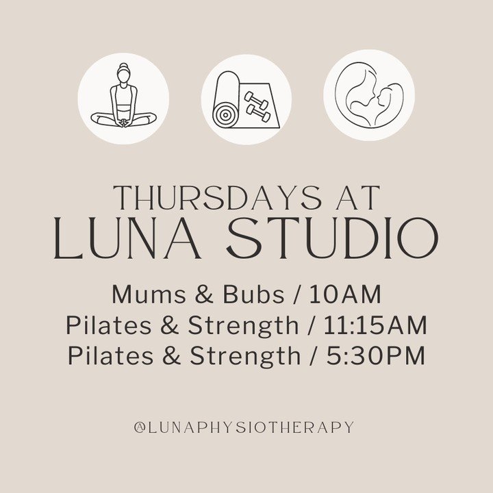 🐥 The weekly class timetable at my little LUNA Studio is growing! Come and join us for a relaxed, welcoming, small group training experience.

PILATES &amp; STRENGTH:
Connect with your core and get mobile with Pilates. Build real strength and power 