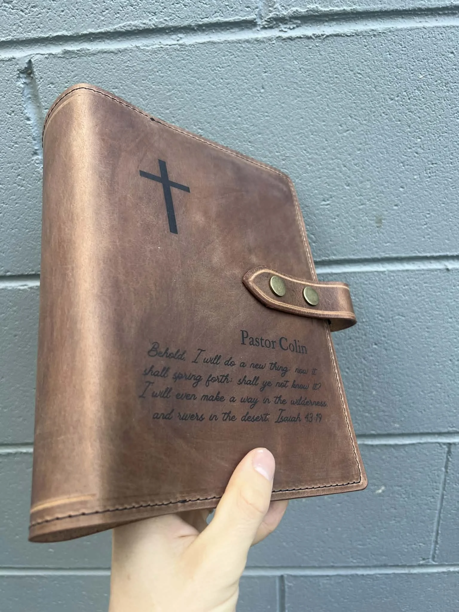 Custom Laser Engraved Bible Cover