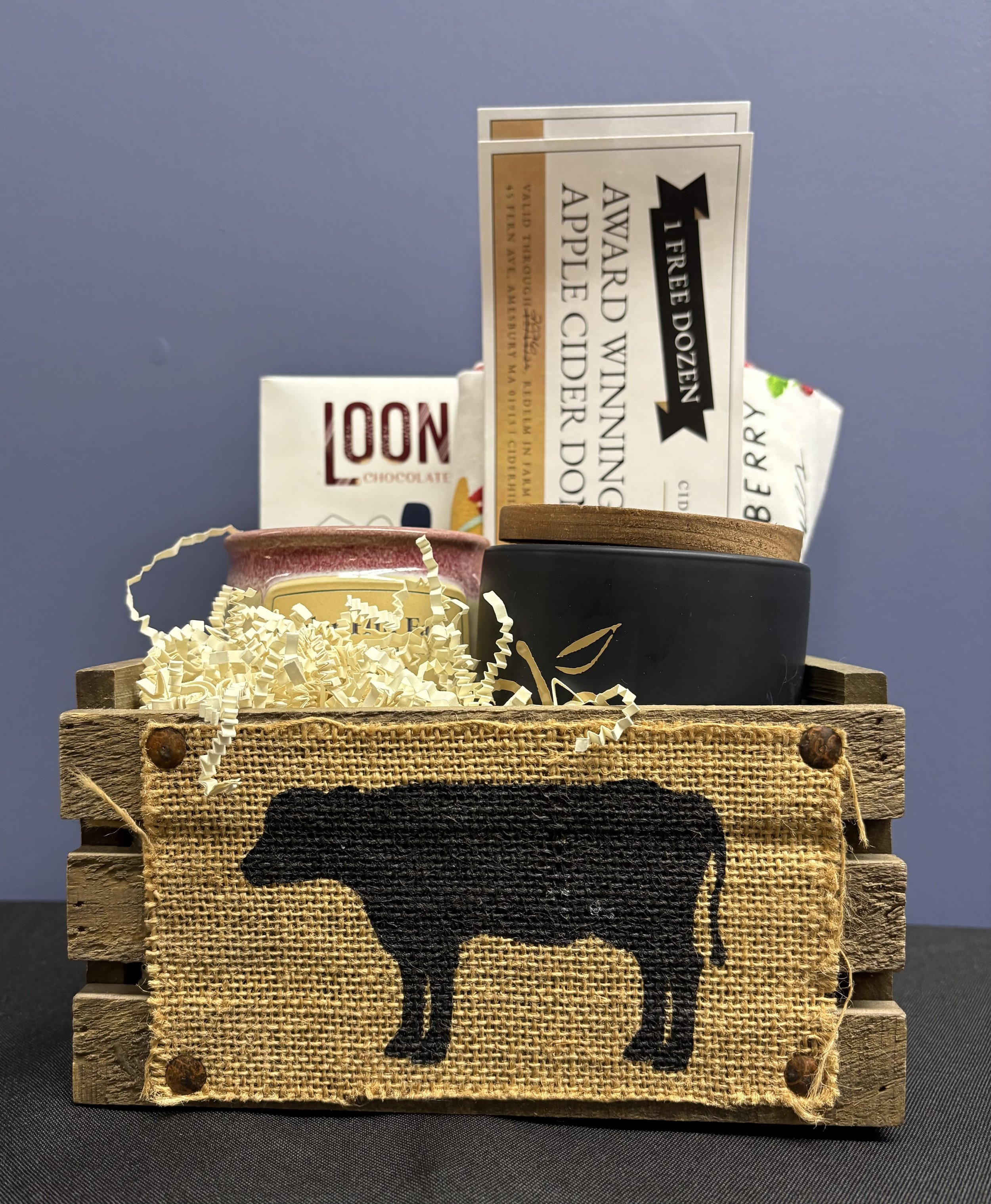 $75 gift "basket" including 2 dozen cider donuts!