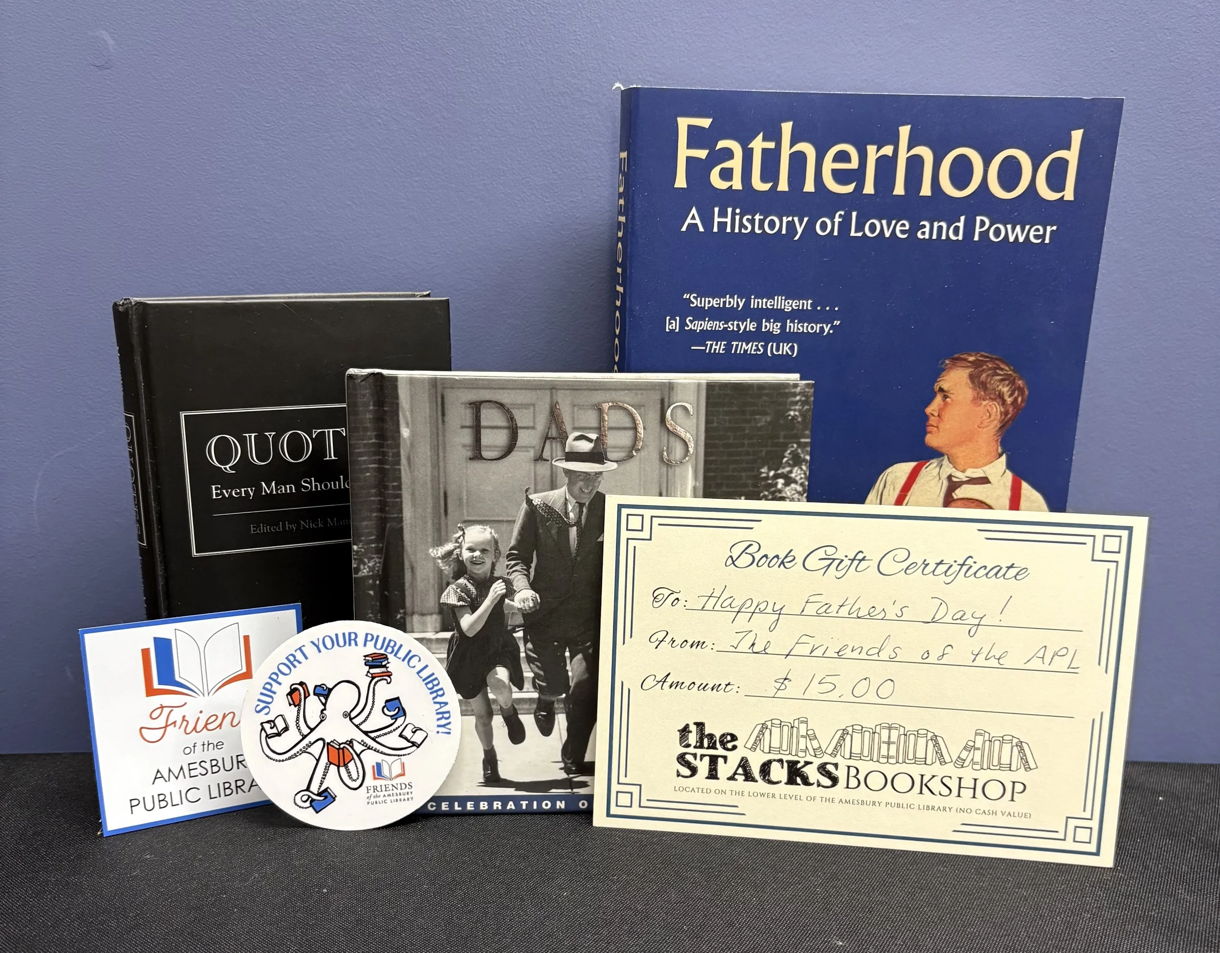 Three books & $15 GC