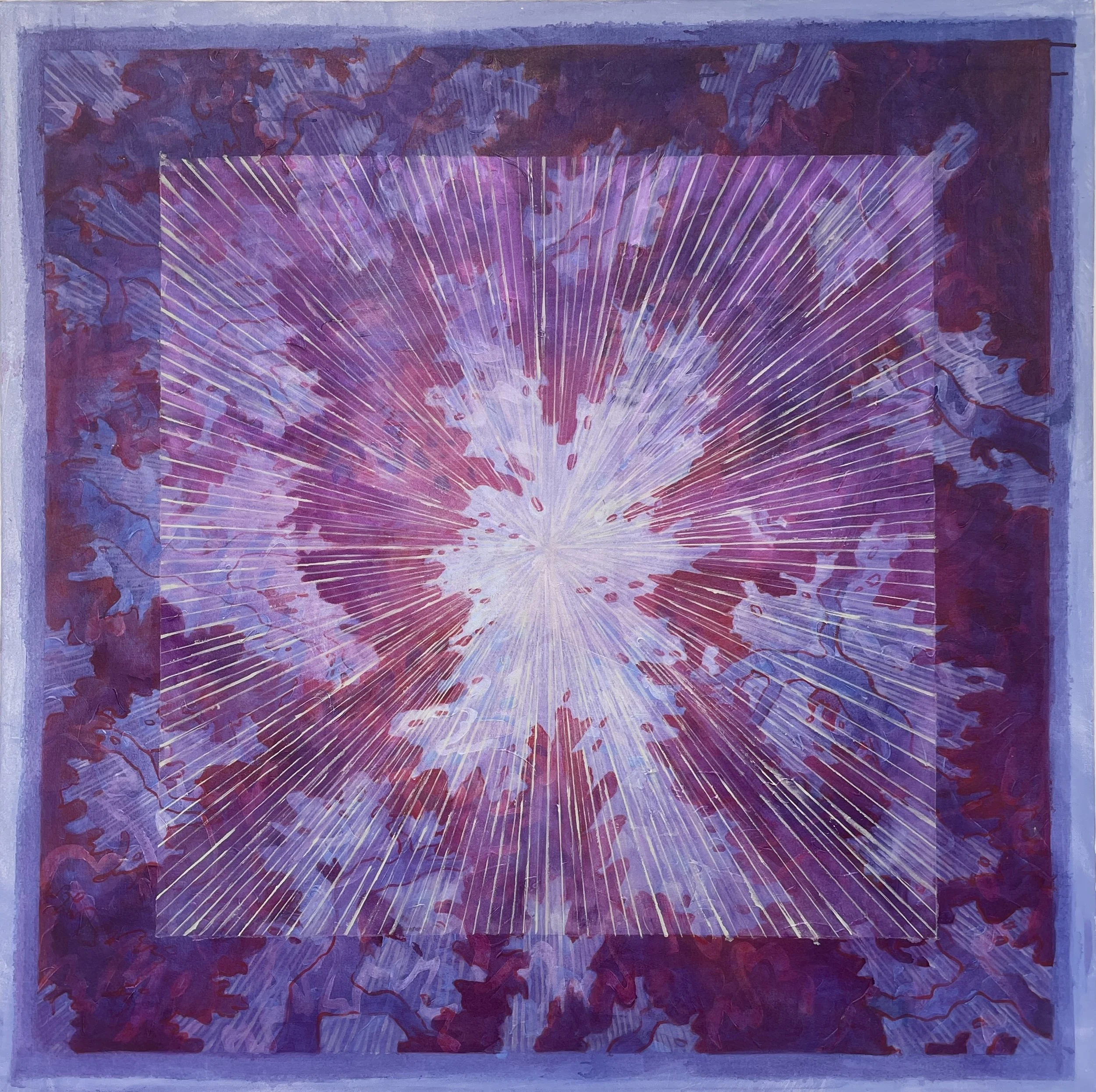Afterlight 2024, 
48 x 48 inches
Acrylic on Canvas
