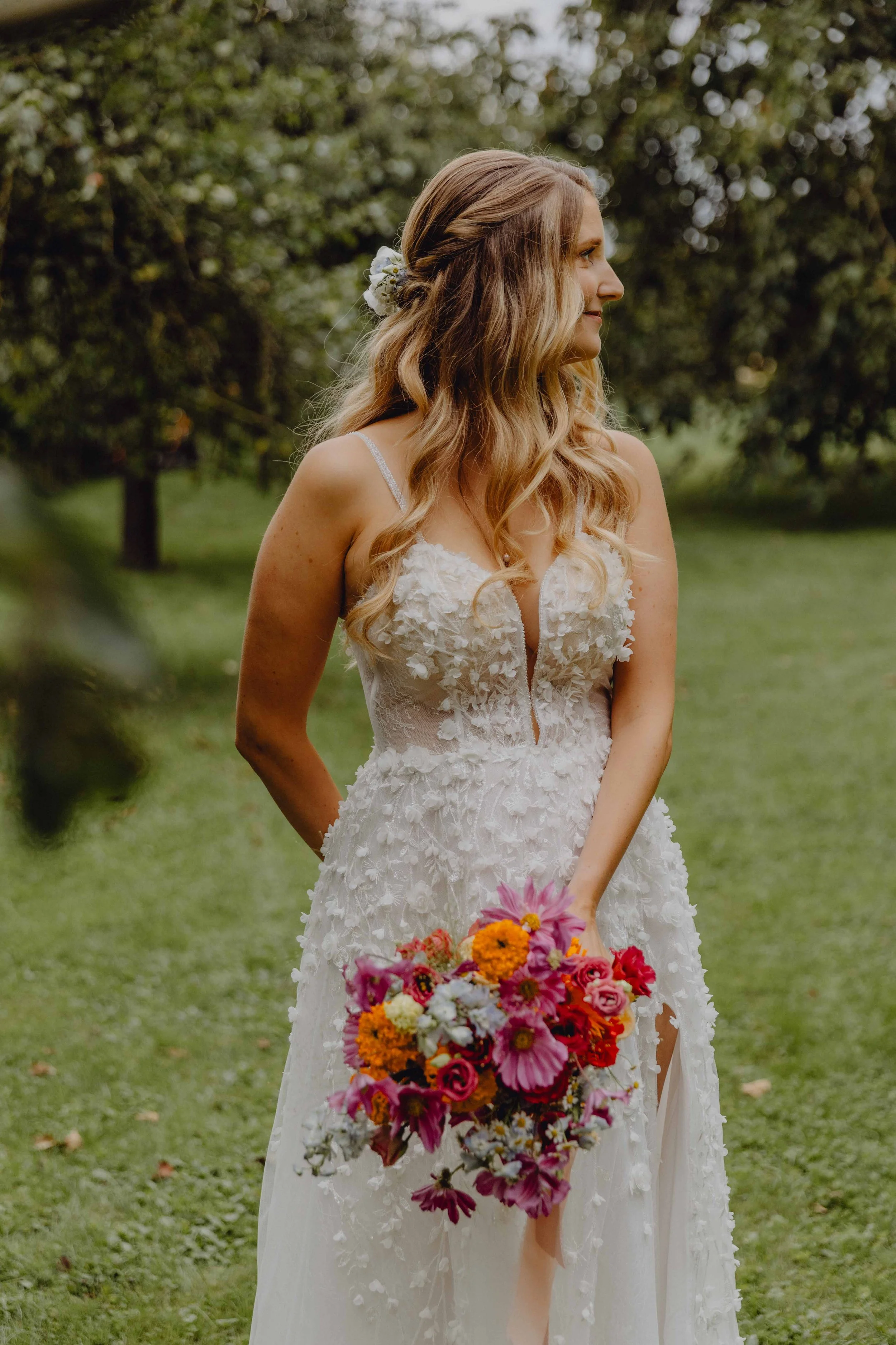 Hochzeit Brautpaarshooting Oberösterreich Oberbauern Gut Linz Leonding Braut