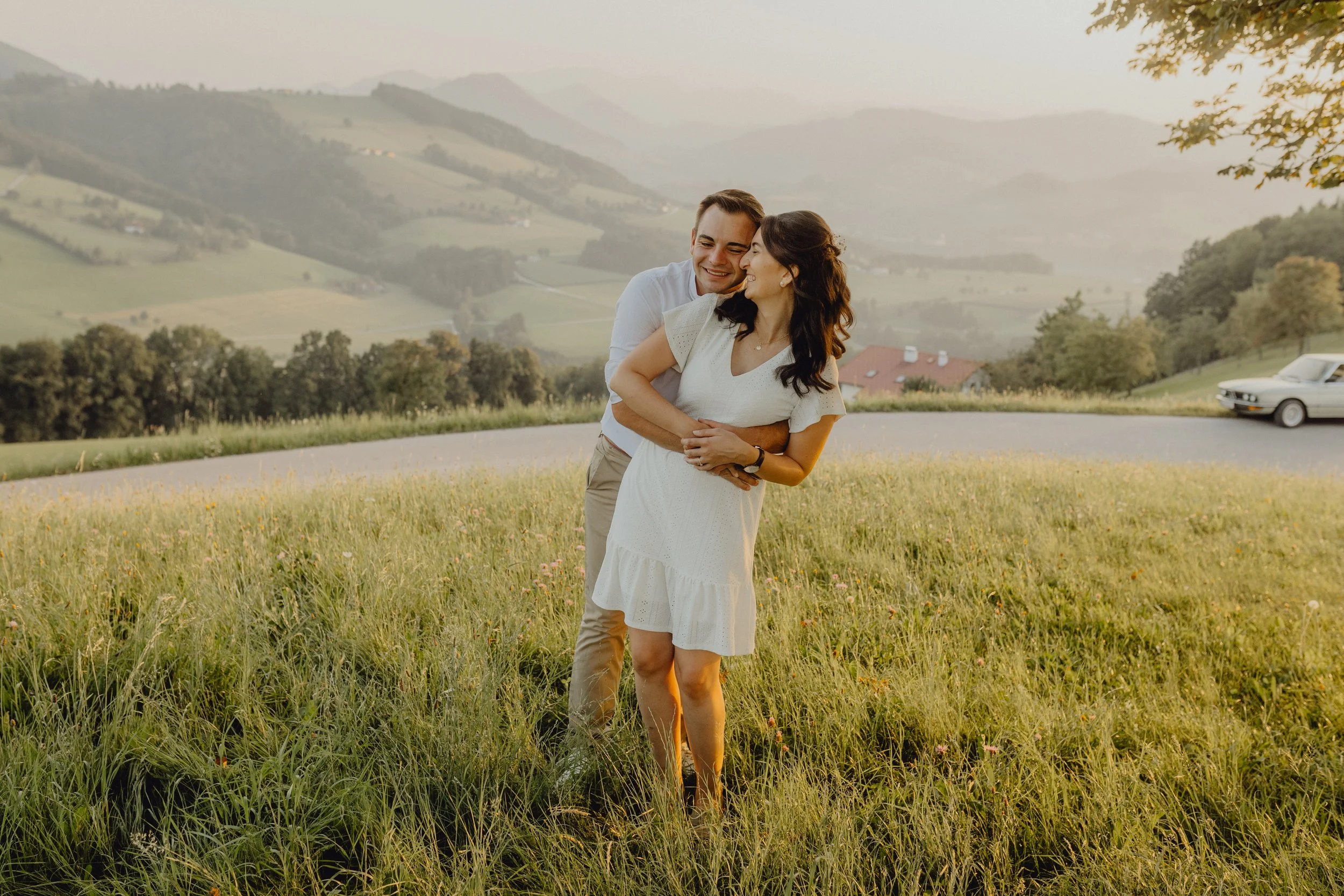 Kennenlernshooting Brautpaar Liebe Portrait Shooting Landschaft