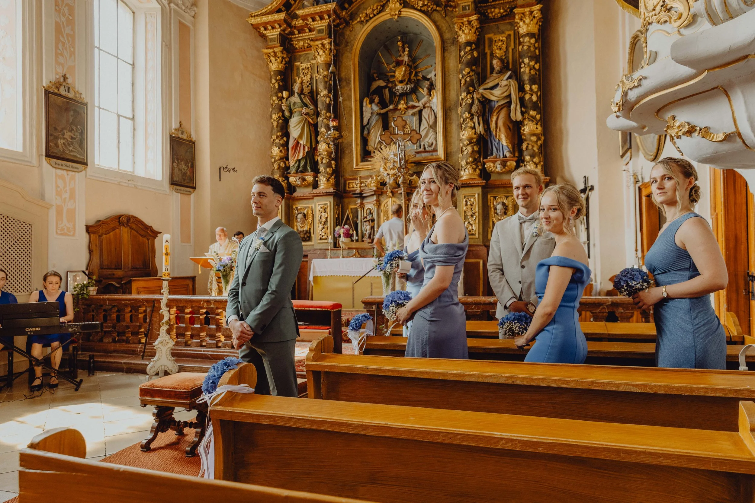 Hochzeit Schloss Altenhof Braut Bräutigam Kirche Kapelle Italy Wedding