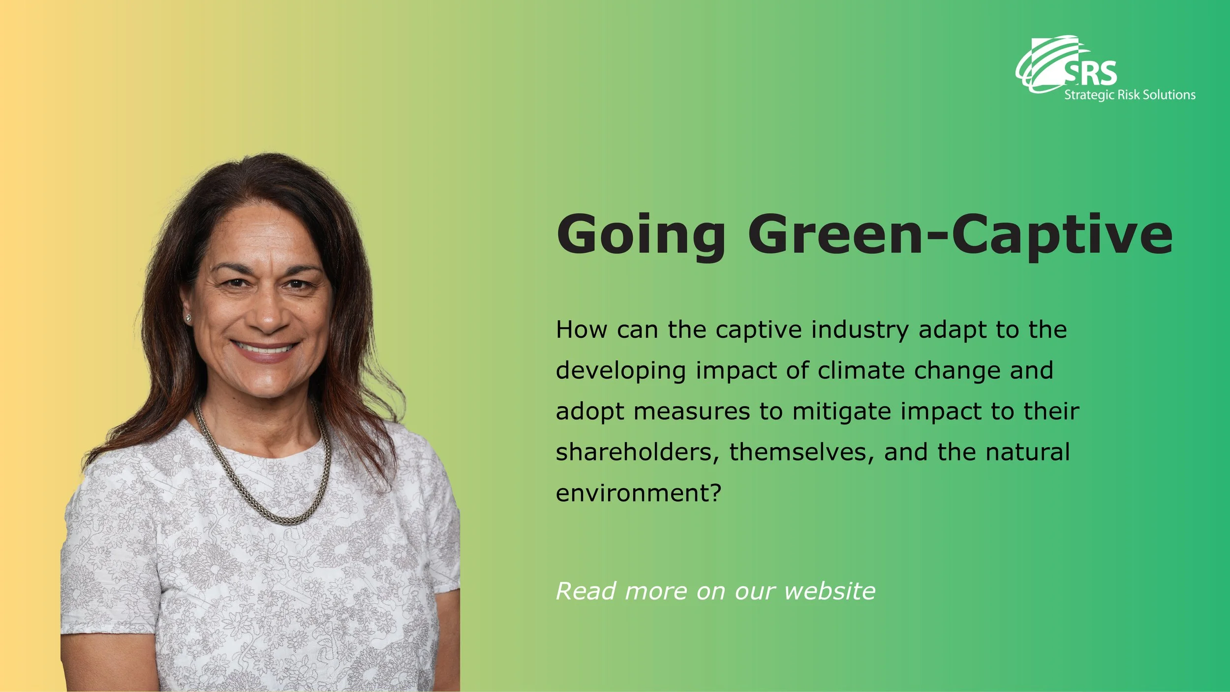 green to yellow gradient with cut out of woman and type