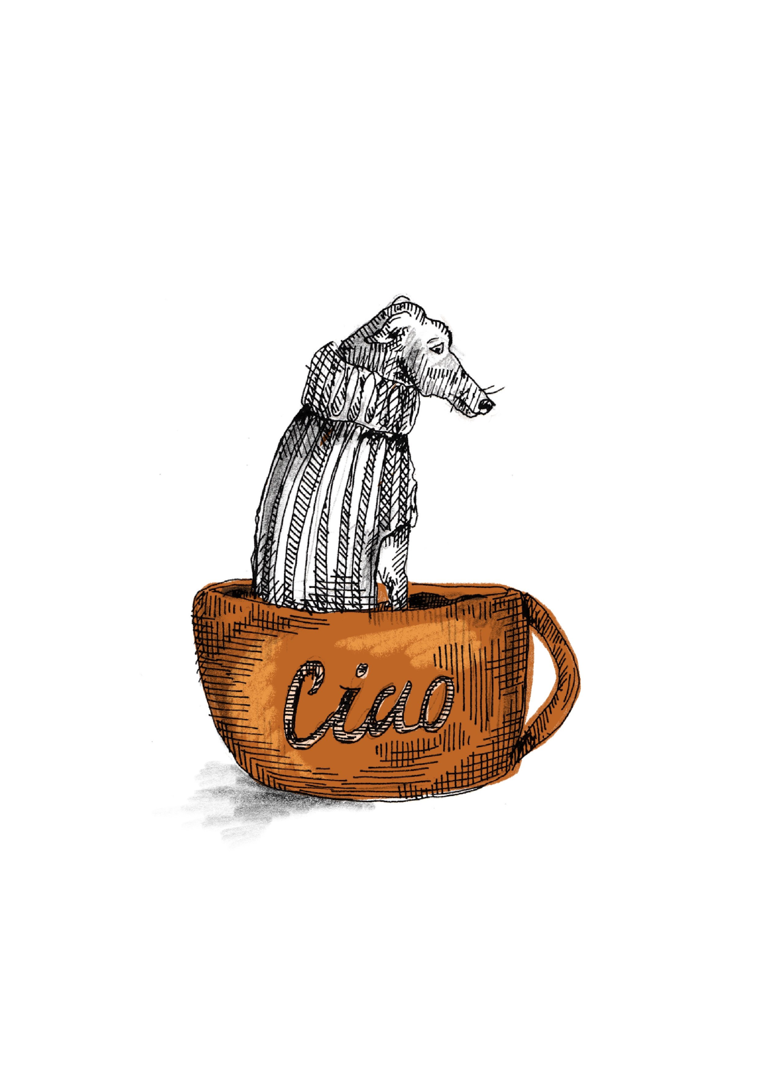 Ciao Dog print