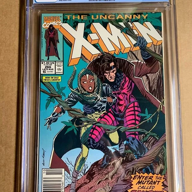 How about this first appearance of Gambit? Uncanny X-Men #266 in a rare newsstand edition. Beautiful book. #gambit #gambitxmen #xmen