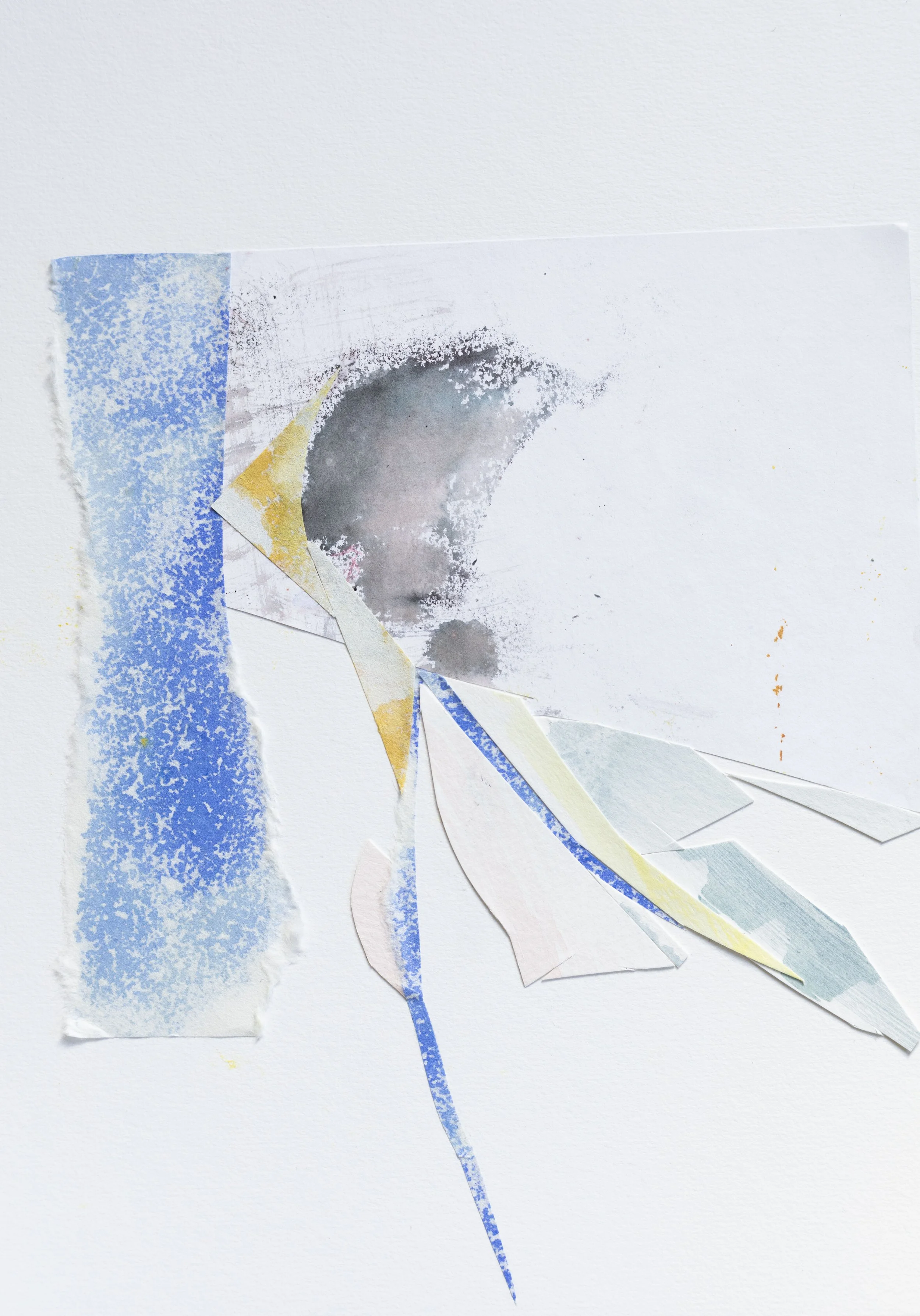 "Kite"  9"x12"  Watercolor Collage 