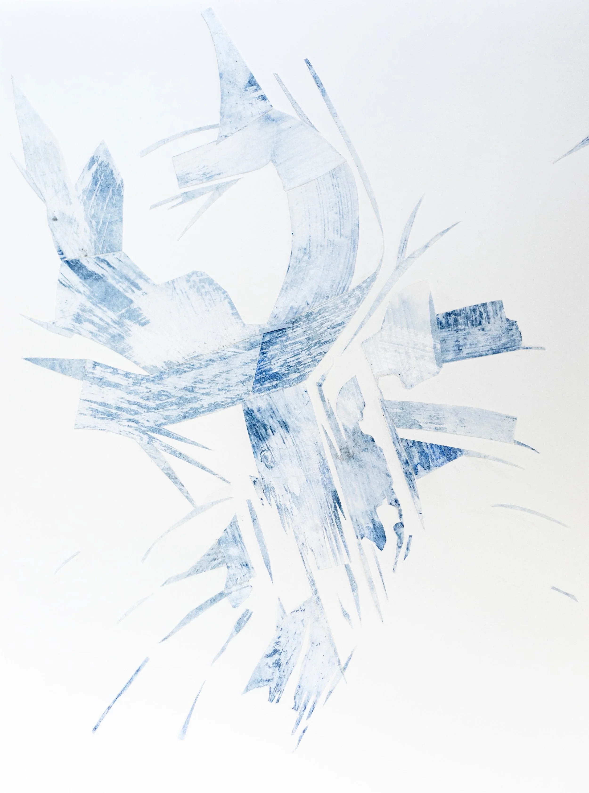 "Water Dance"  8"x10"  Watercolor Collage (sold)