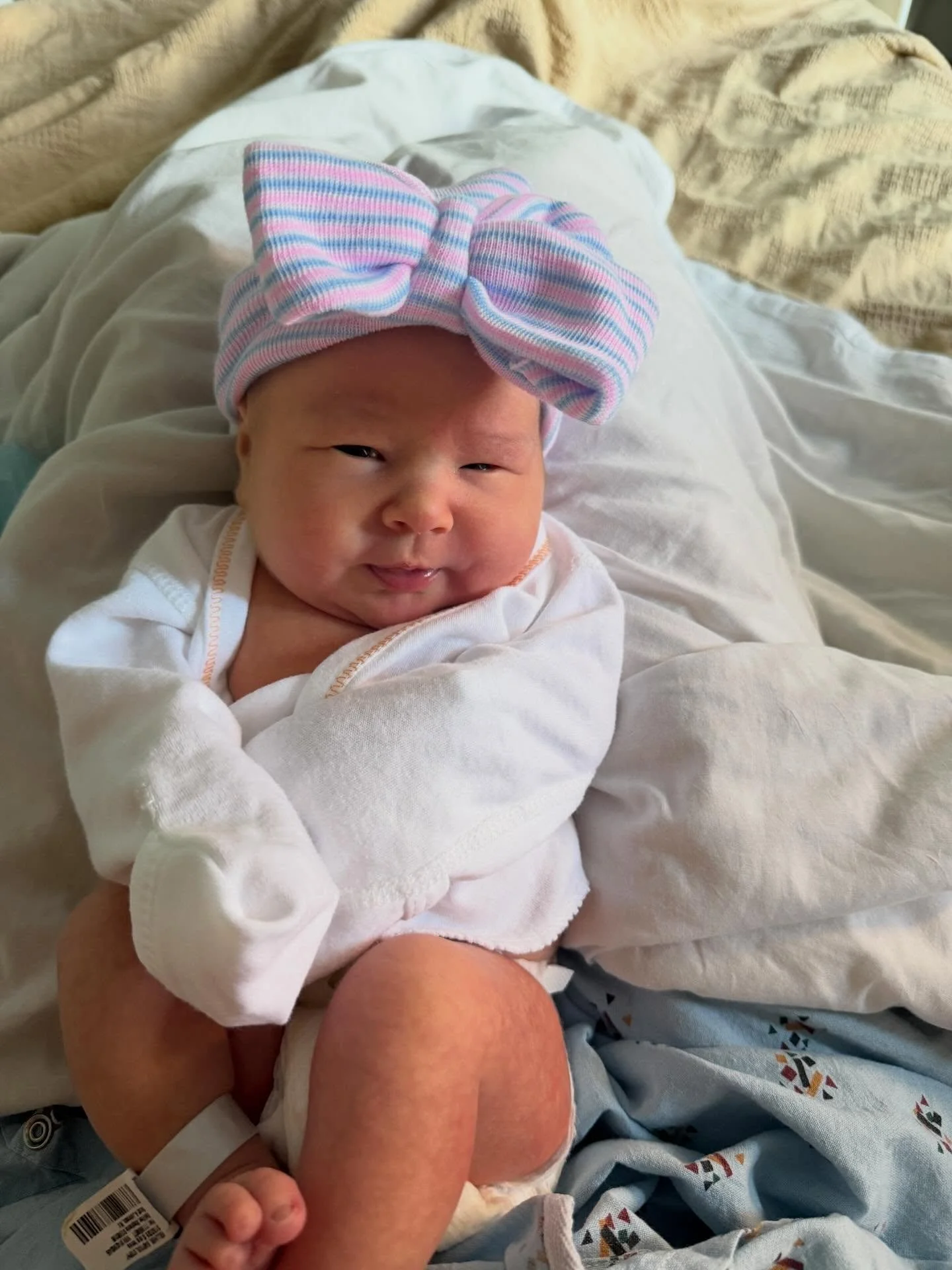 The biggest surprise of our lives took place on March 15. A baby girl joined our family. Meet Elena Rose Kelliher. We named her after my mom so the name is extra special and makes me smile. Sharing some pictures of our first days together, especially