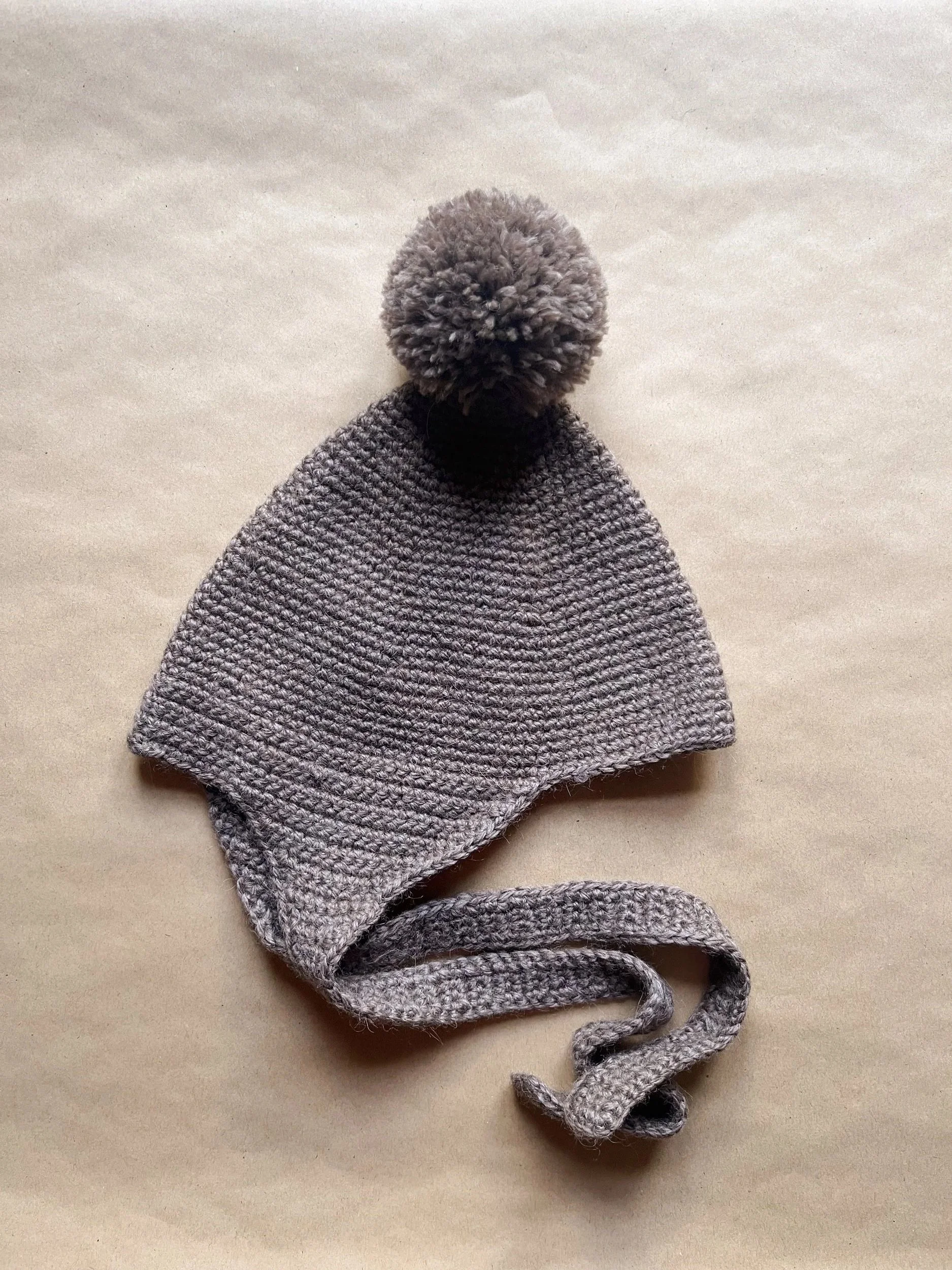Crochet Pixie Hat Emil - Alpaca/Wool