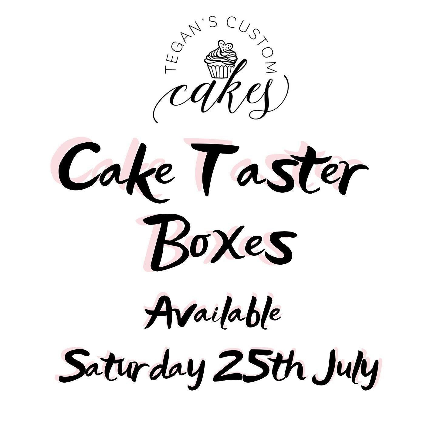 Cake Taster Boxes ✨ 
If you have a wedding, birthday, or event coming up and you&rsquo;d like to try my yummy flavours first 😋 shoot me a message to secure a taster cupcake box of my most popular delicious cake flavours!! 🧁🧁🧁
I don&rsquo;t do the