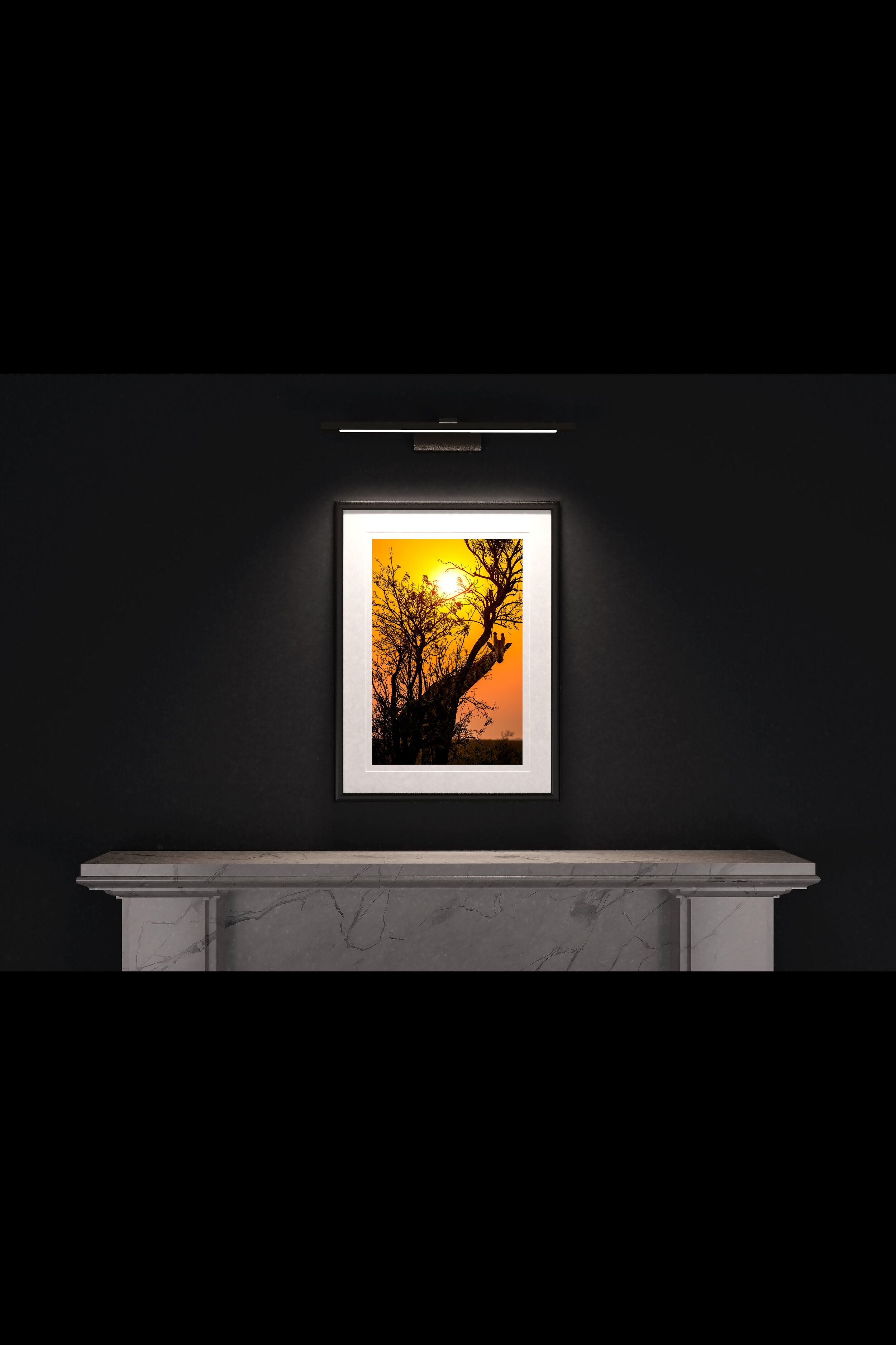 (1) FP_A2_PF_MantlePiece-(Giraffe_Looking_Around_Tree_Sunrise-04126).jpg