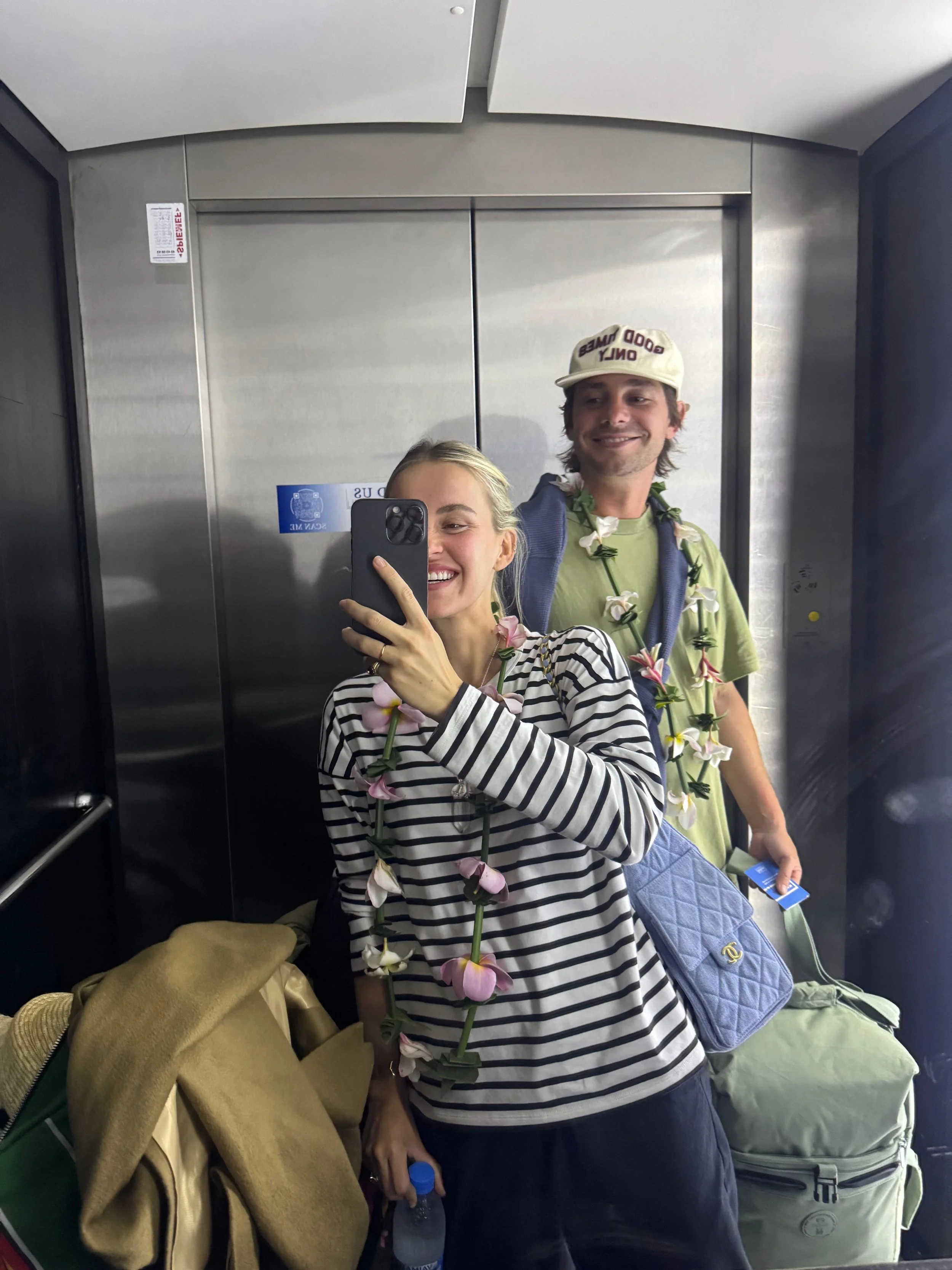 Recien llegados a Tahiti (nuestra cara lo dice todo)