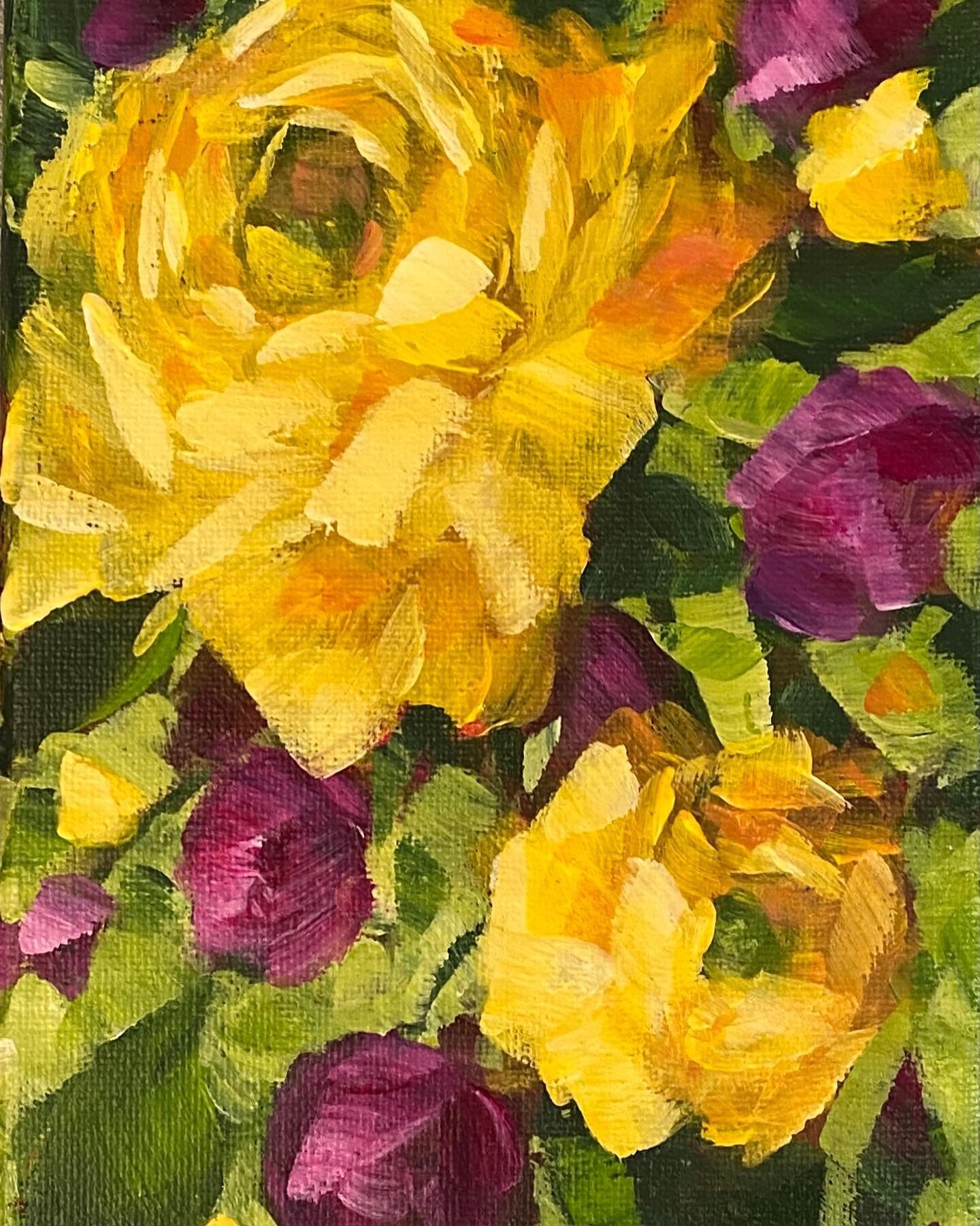 A ray of sunshine to brighten your day today!  I should use yellows more often&hellip;such a cheerful colour! &ldquo;Sunshine Roses&rdquo;, 5x7&rdquo;, framed will be listed in my Etsy shop soon! 😊🌸

#yellowrosesaremyfavorite #yellowroses💛🌹 #rosy