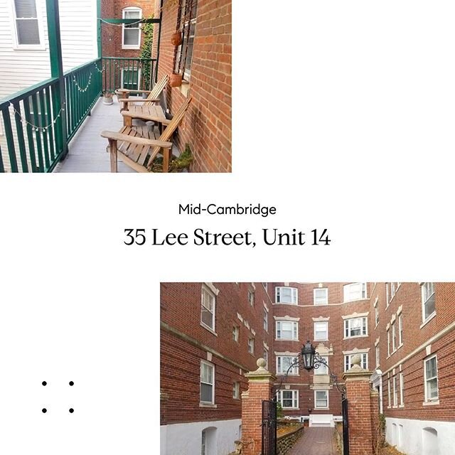</p>
<div></div><p>Come visit us today at 35 Lee street #14 in Mid Cambridge. Open house hours from 12-1 PM. Very close to Central Sq. and Harvard square! This one bedroom, one bathroom condominium is $529,000, 📱 (857) 259-5844 call for details!