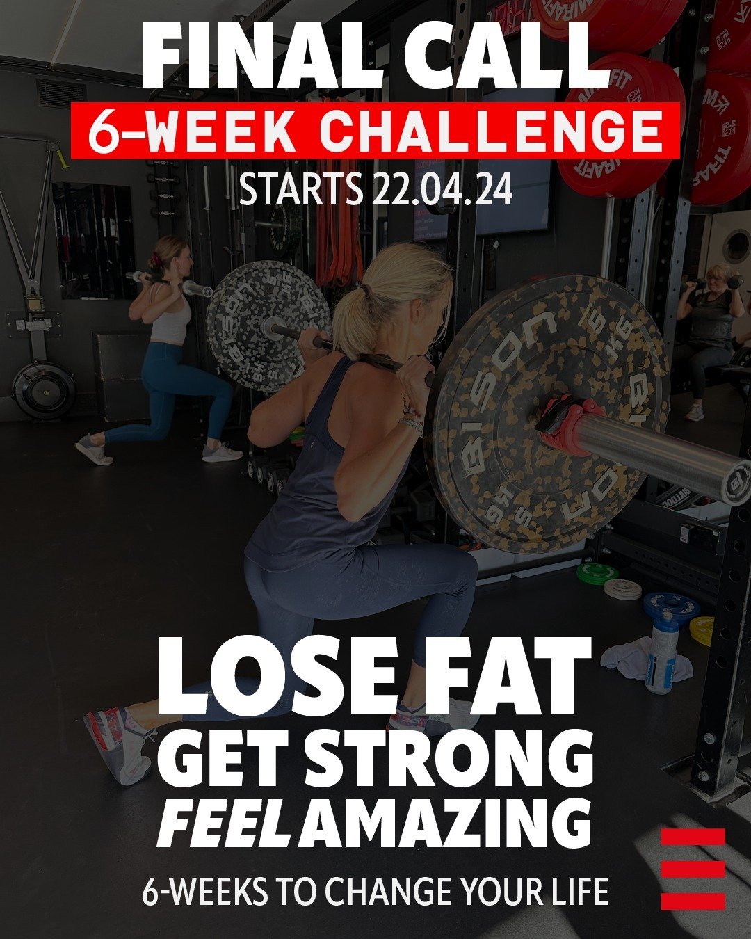 Final Call to join our 6-week challenge🚨

Whether you&rsquo;re aiming to shed some fat, sculpt those muscles, boost your confidence or establish sustainable habits, we have got you covered here at EVO with our 6-week challenge.

Click the link in ou