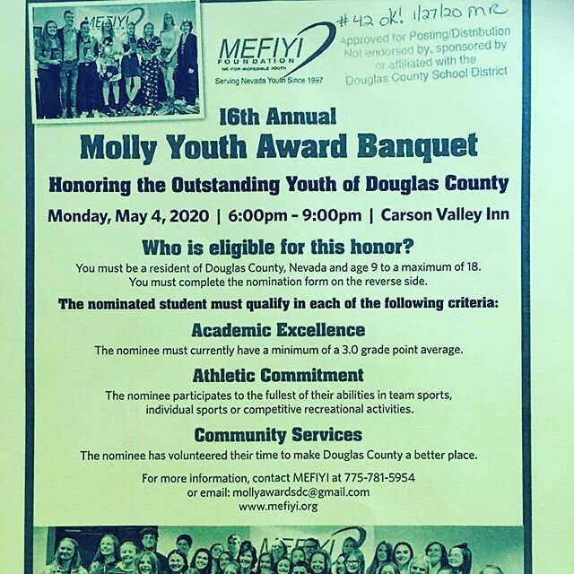 Nominate your Favorite kiddo! Or have your Fav. kiddo apply🙌🏼 2020 Molly Awards Application available online at www.mefiyi.org #communityservicematters #academicsmatter #extracurricularactivities #meforincredibleyouthinc