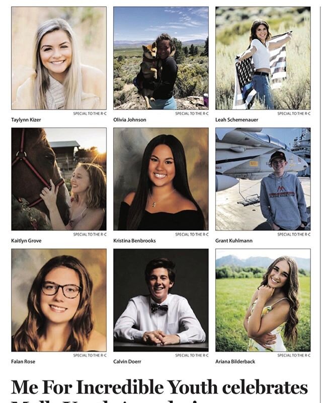 Great article honoring our graduating DHS Seniors and Molly Award Scholarship winners! Thank you @recordcouriernv for your fantastic support🙌🏼 Please read the article on page 10 of Saturday&rsquo;s, 5/30/2020, issue! #meforincredibleyouth #communit