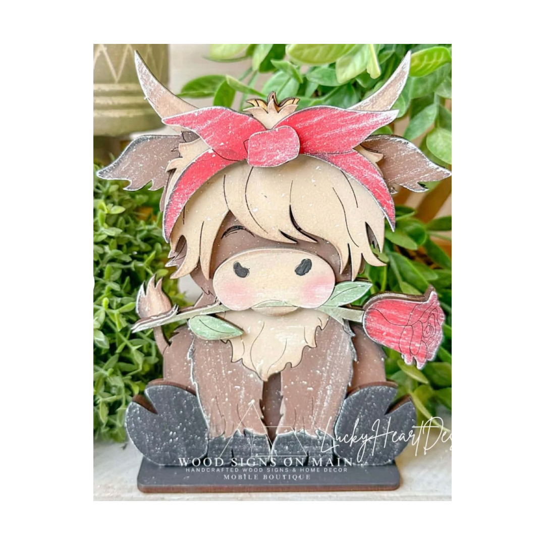Valentine Highland Cow