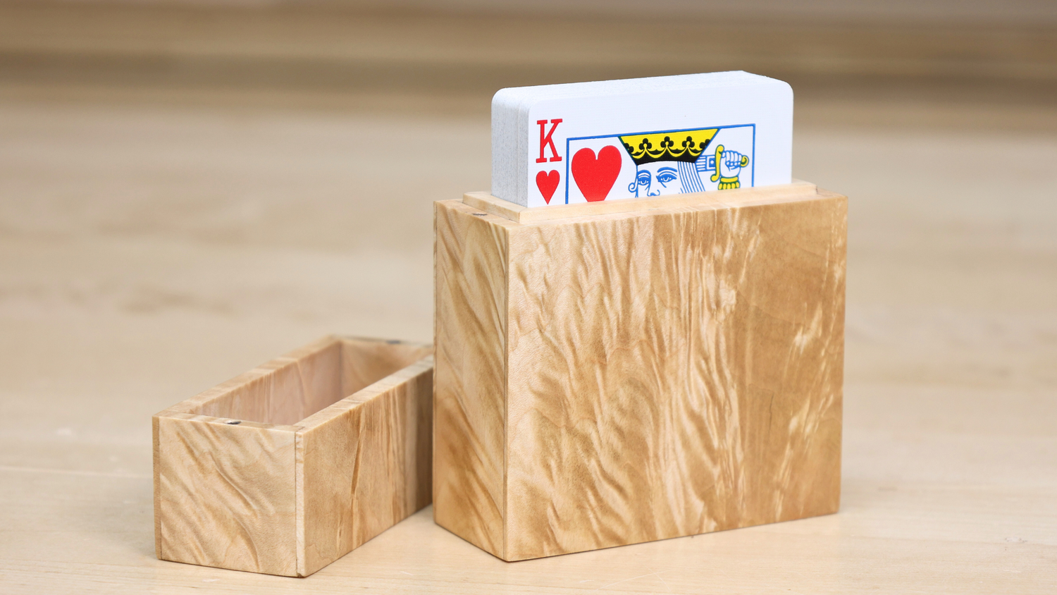Playing Cards Wood Display Box — NEWTON MAKES