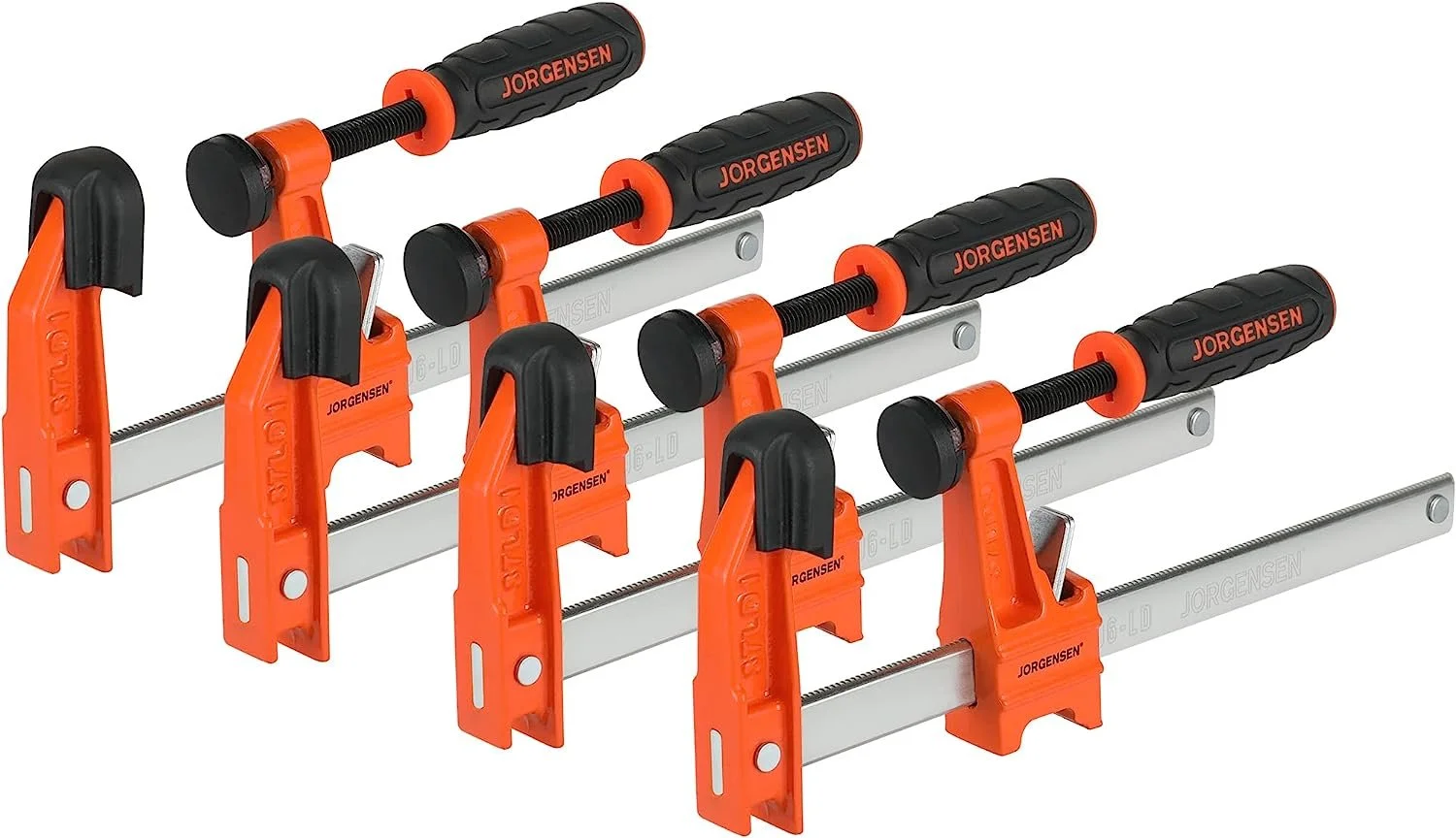 Jorgenson 6" light duty F style woodworking clamps