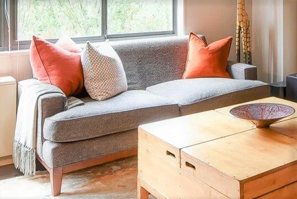 BEFORE - SPLIT SEAT CUSHIONS