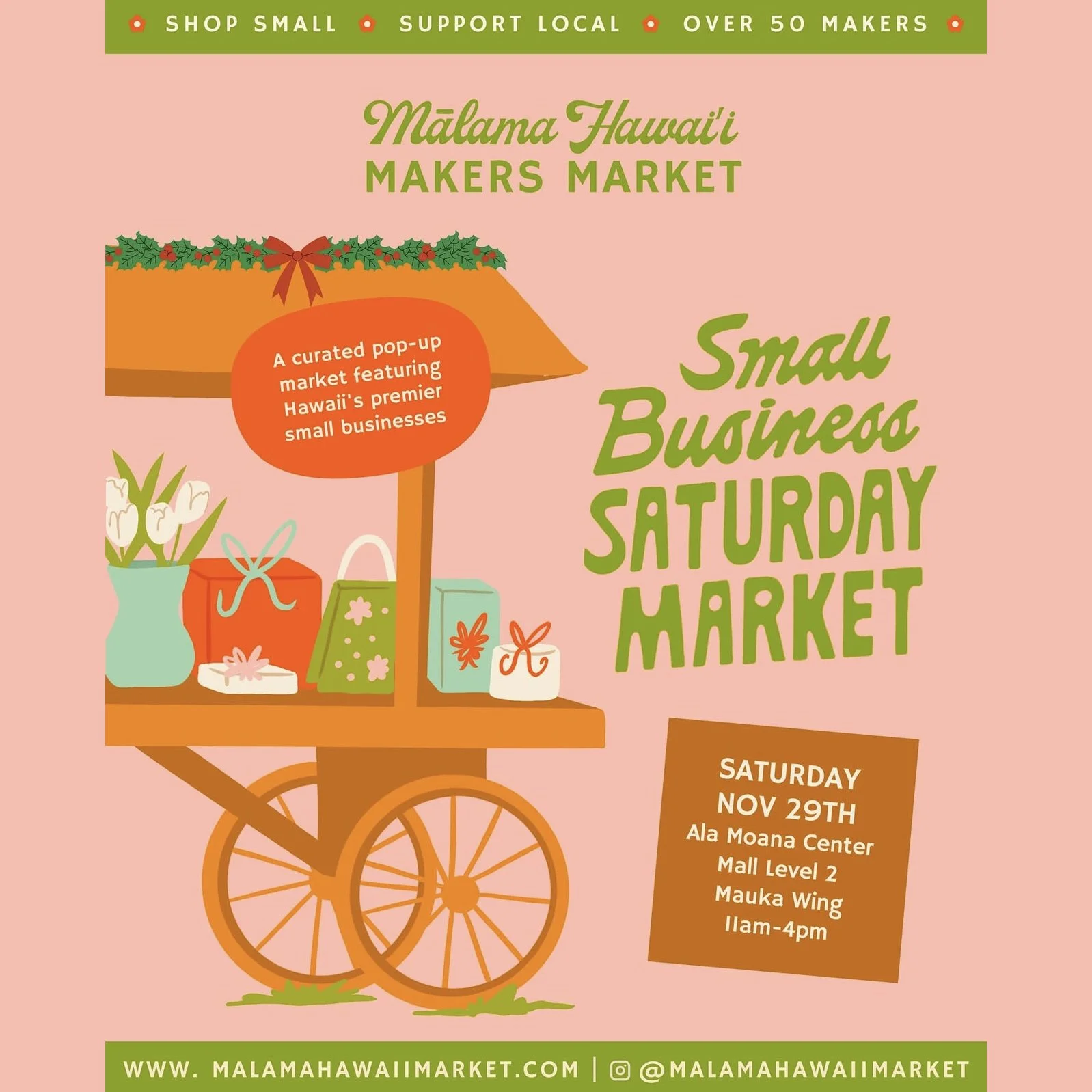 Mālama Hawaii Makers Market - Ala Moana Small Business Saturday