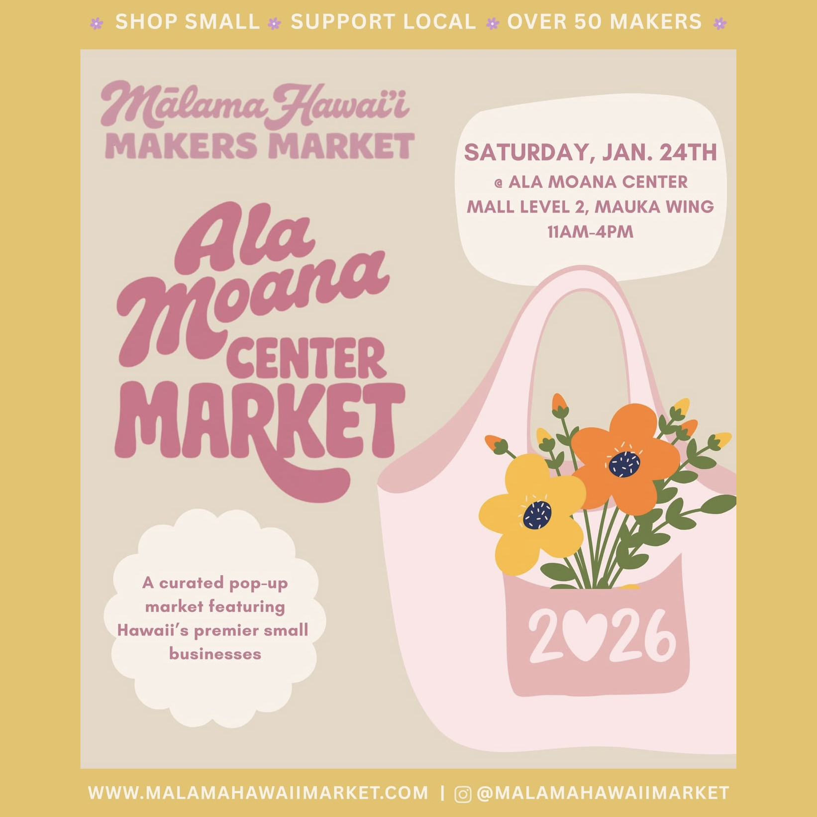 Mālama Hawaii Makers Market - Ala Moana Small Business Saturday (Copy) (Copy)