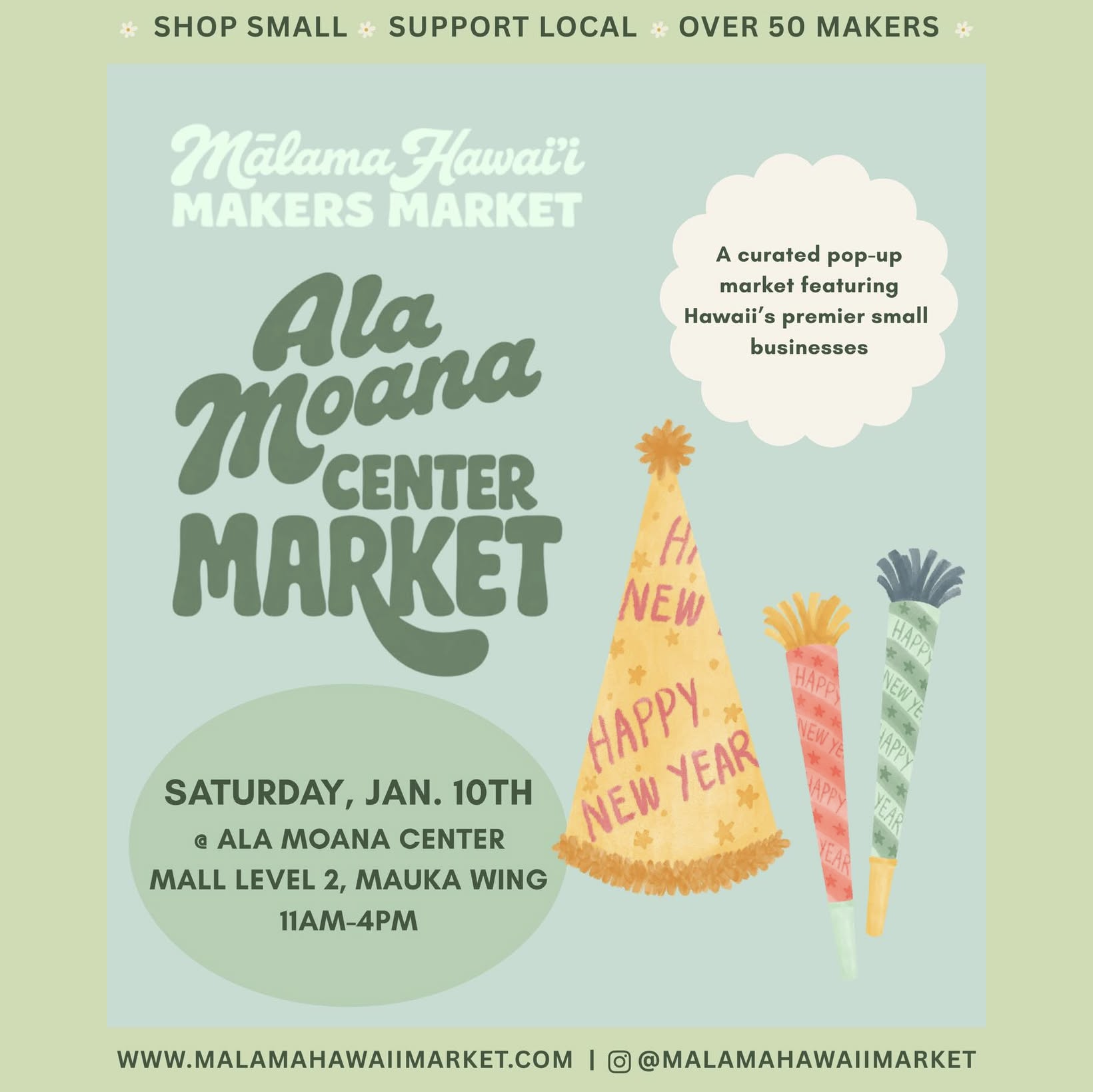 Mālama Hawaii Makers Market - Ala Moana Small Business Saturday (Copy)