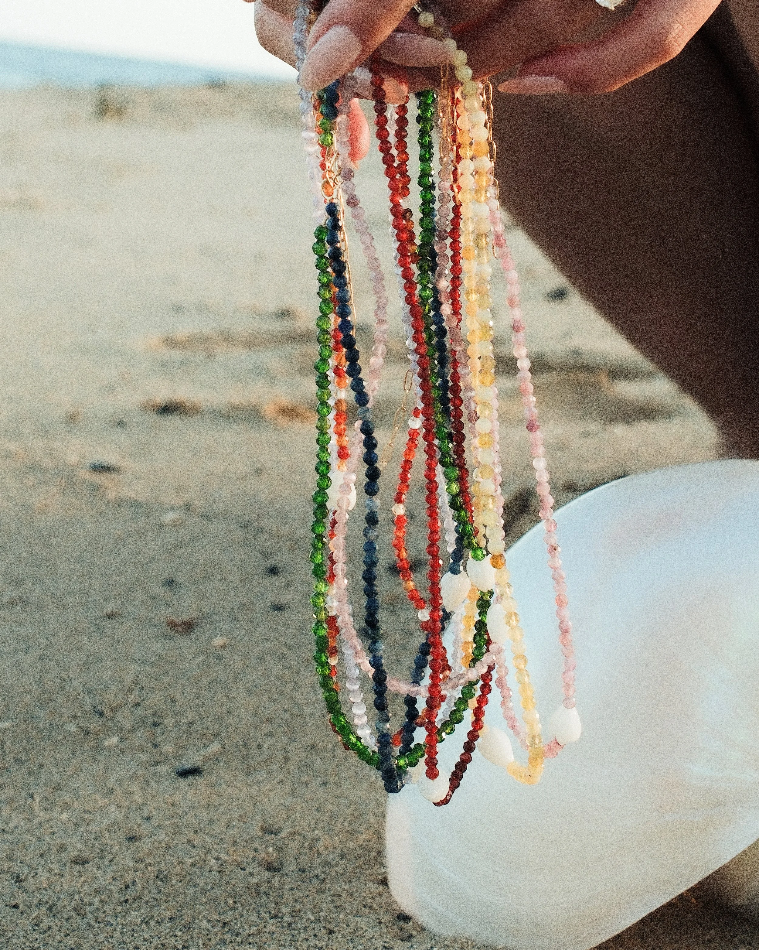 NEW SUMMER NECKLACES ARE ARRIVING 🌈☀️✨

We&rsquo;ve been working on something special and we&rsquo;re finally ready to share a sneak peek!

Which color necklace are you most excited about? 👀

Shop the collection first this Saturday from 10am to 4pm