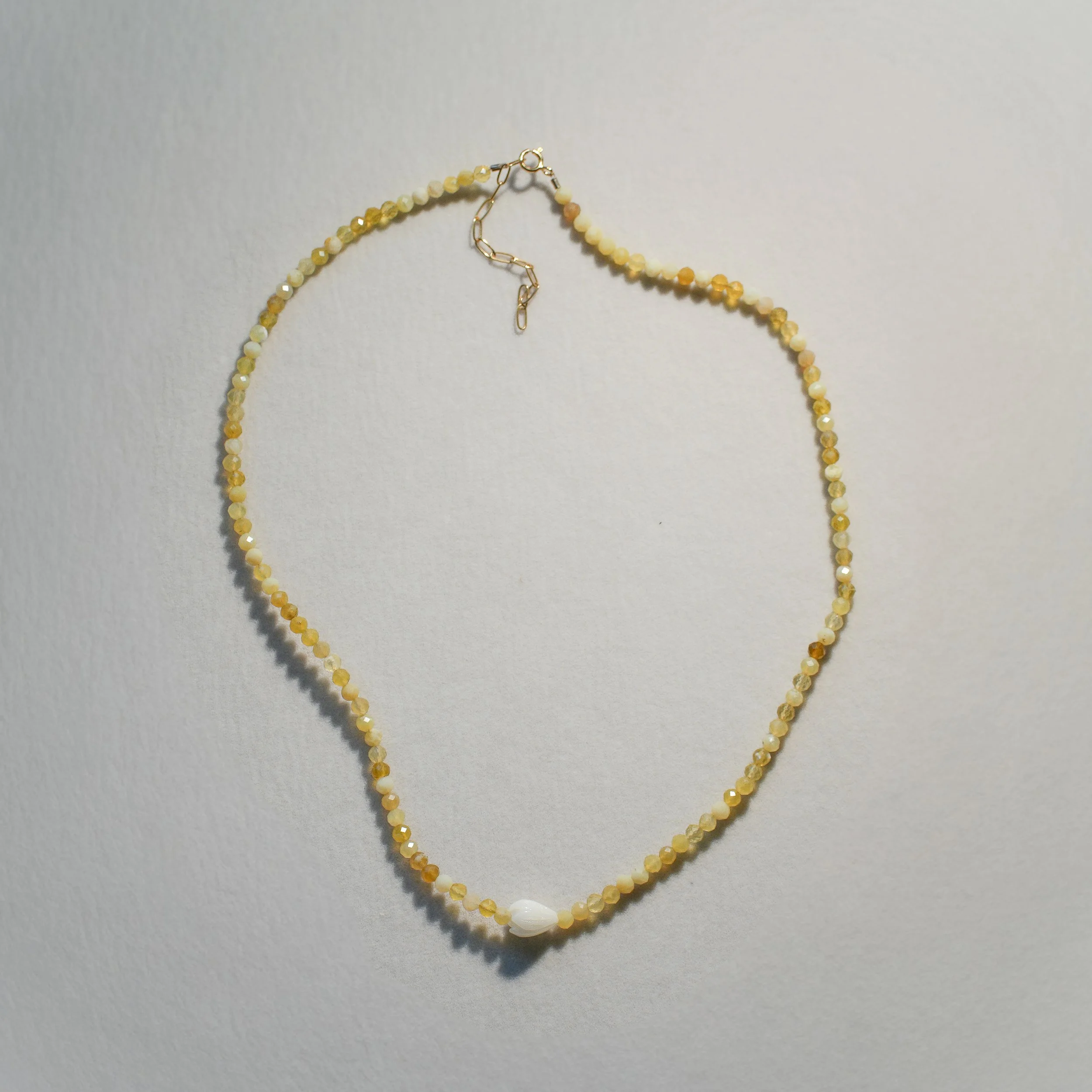 Yellow Opal Pikake Choker