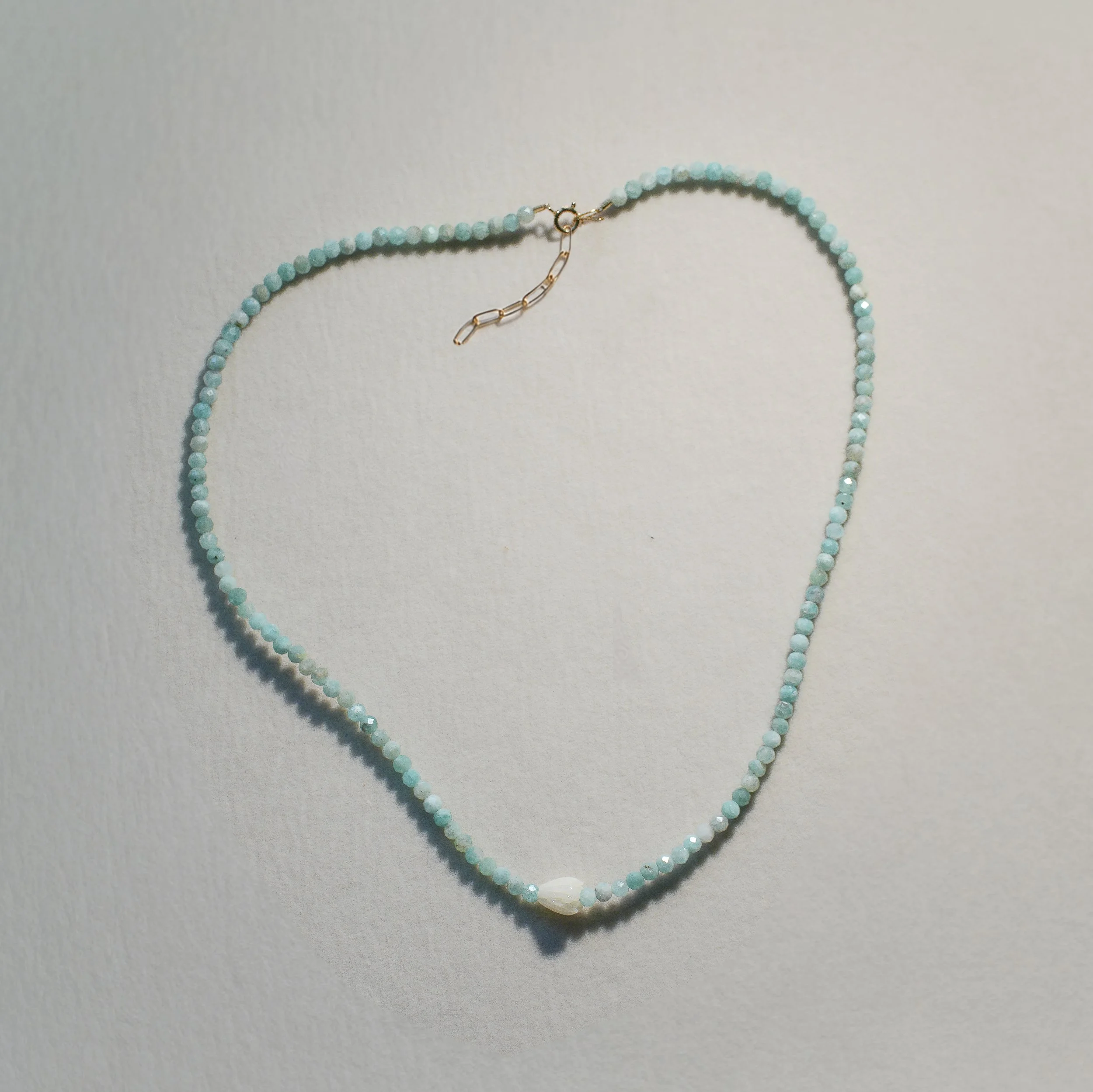 Amazonite Pikake Choker