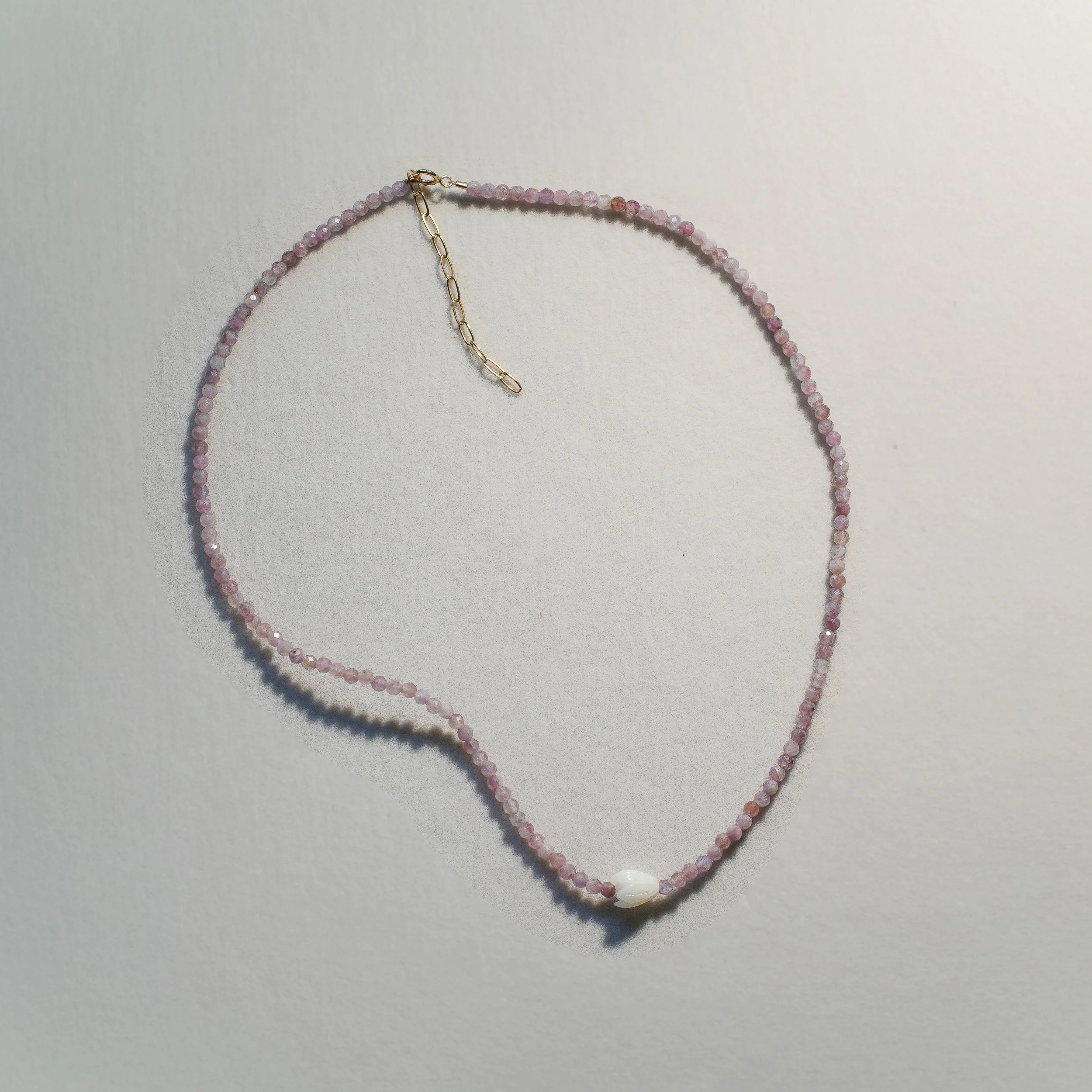 Pink Tourmaline Pikake Choker