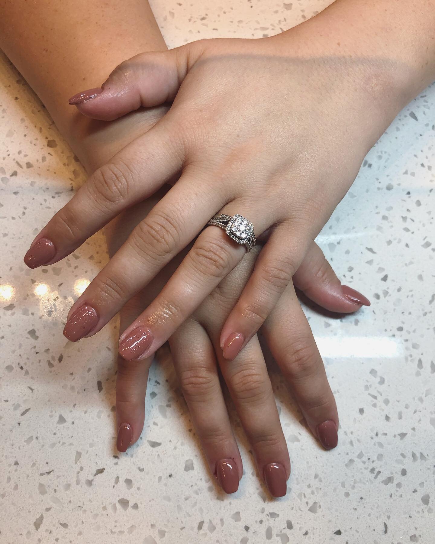 Gel nails set for fall