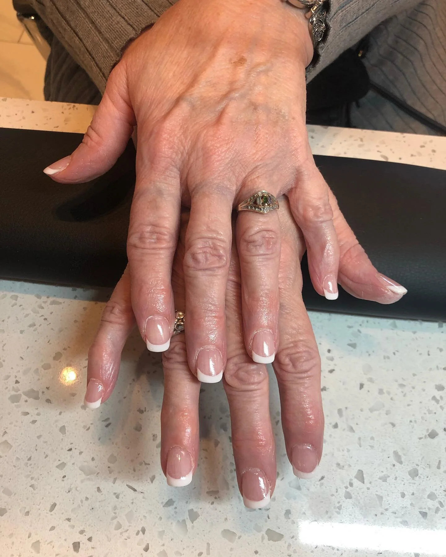 Sns french dip manicure