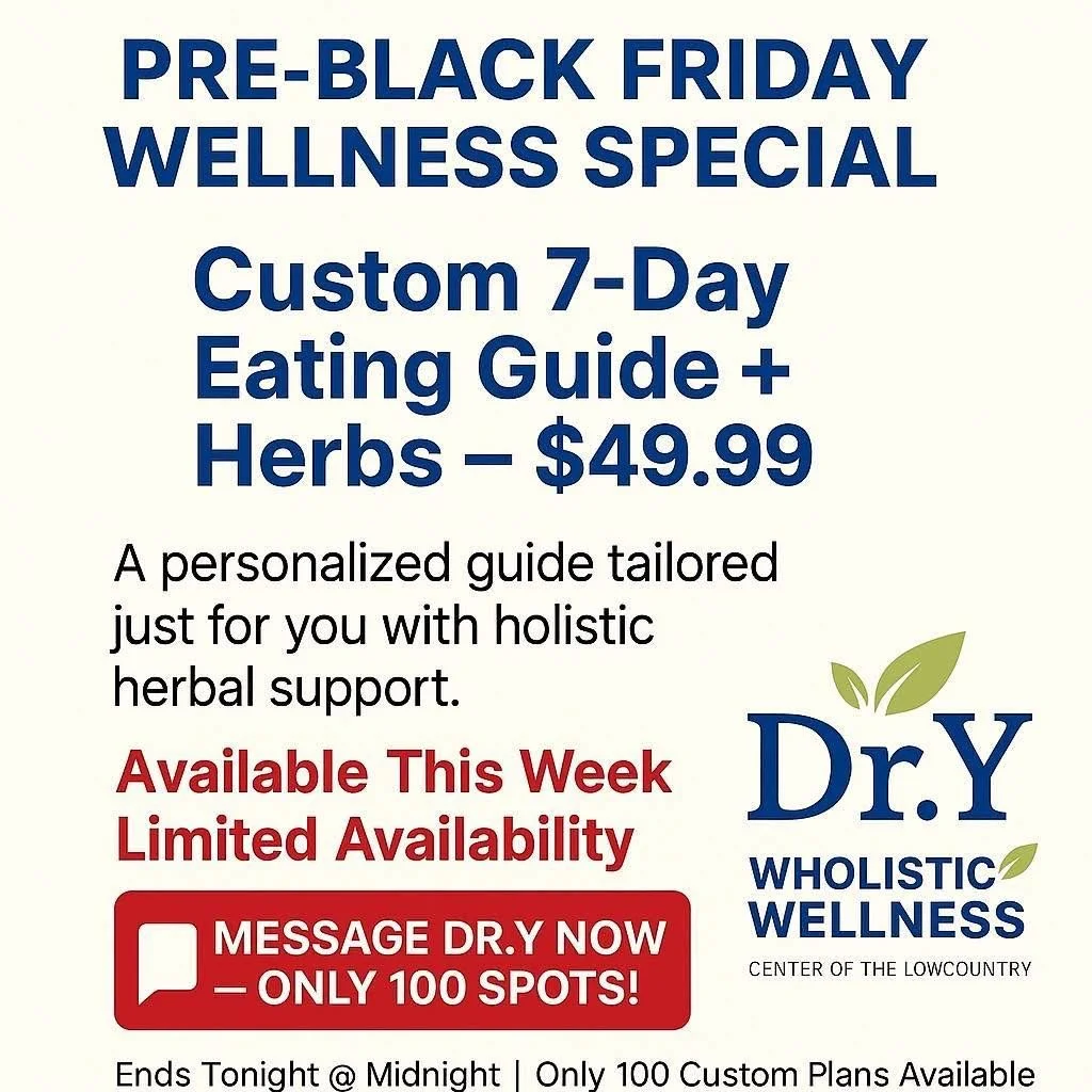 Custom 7-Day Eating Guide + Herbal Support (Pre Black Friday Wellness Special)