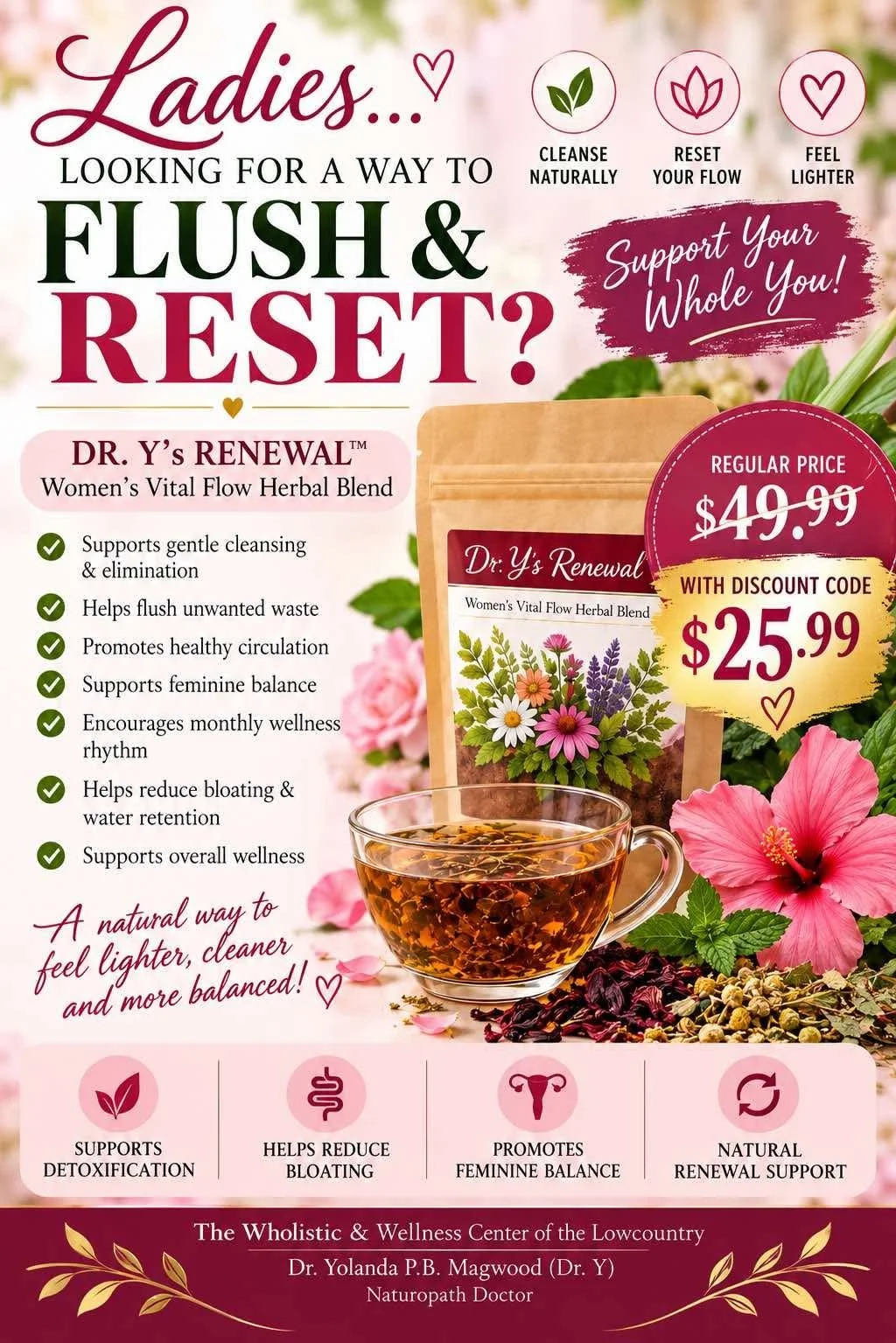 Dr. Y’s Renewal™ – Women’s Vital Flow Herbal Blend