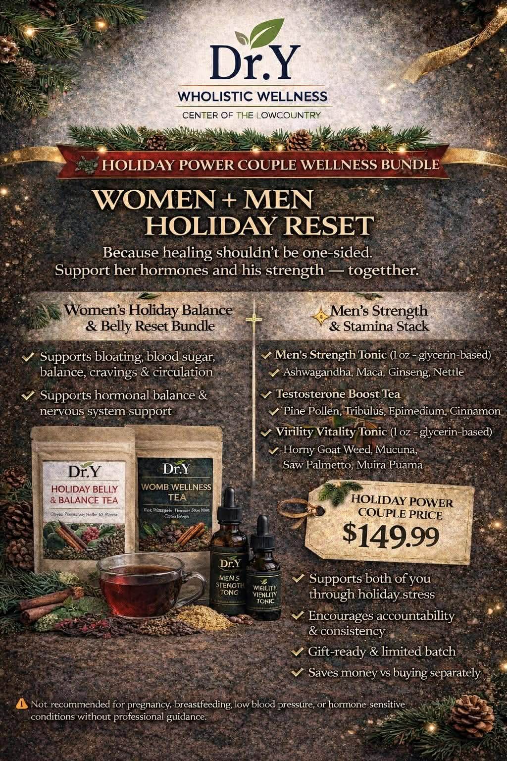 Holiday Power Couple Wellness Bundle – Women + Men Reset