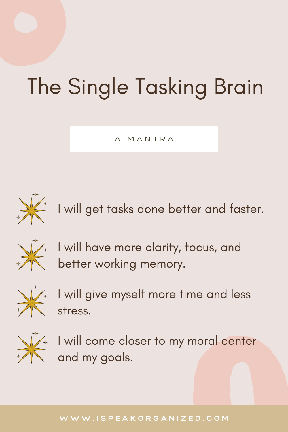 Single-tasking: A neuroscientist's guide to doing one thing at a time