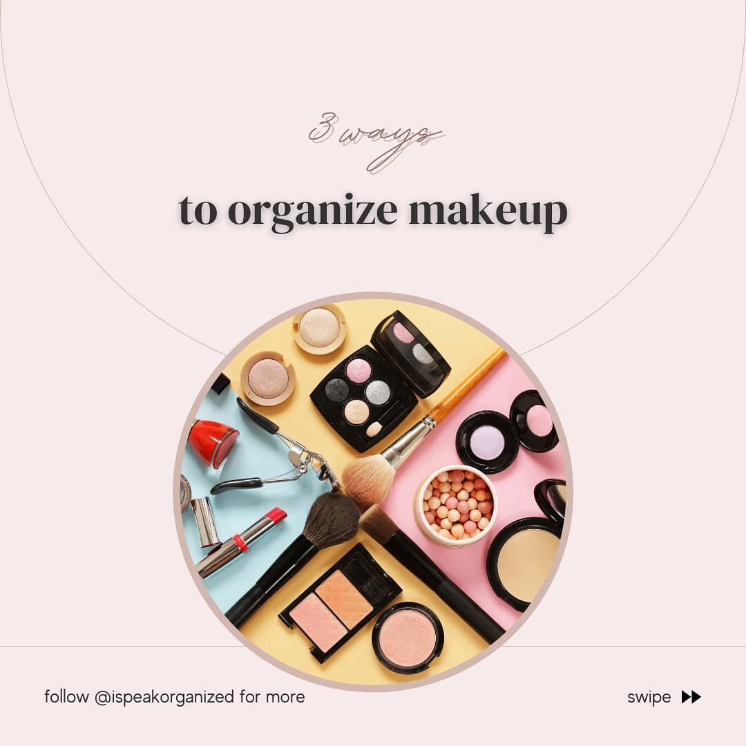 Comment your favorite makeup storage idea below!

My personal favorite is the magnet board for your daily favorites! You can easily purchase adhesive magnet strips to attach to supplies and a magnetic chalkboard to complete the look. This is a great 