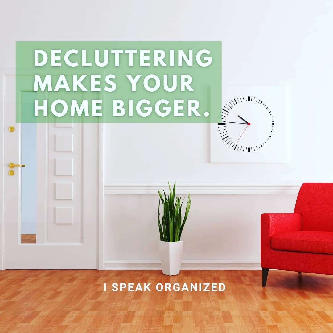 Decluttering makes your house bigger -

Drop and emoji if you FEEL this!&nbsp;

Y&rsquo;all, I&rsquo;m so passionate about helping people appreciate open spaces and living with less. Once a client declutters and survives without those items they swor