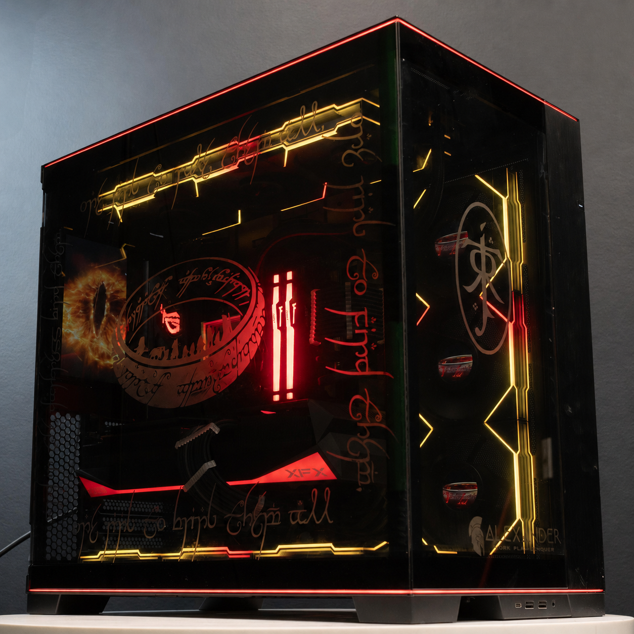 One-of-one Lord of the Rings themed custom PC handcrafted by Alexander PCs