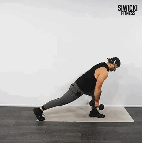 Low Lunge One Leg Tap Up exercise demonstration