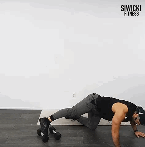 Kneeling Leg Lift exercise demonstration