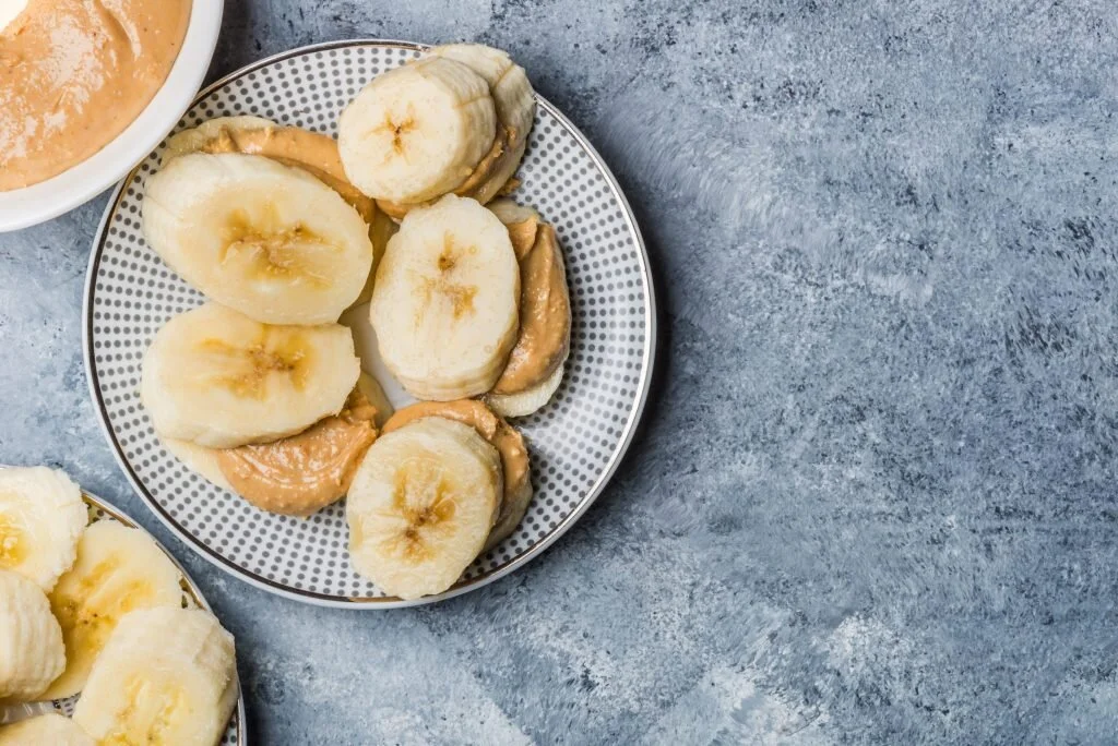 Banana with almond butter